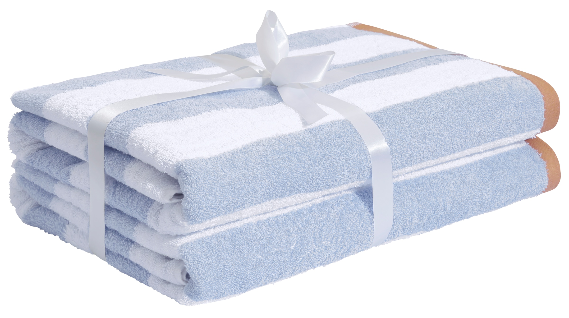 OTTO home Strandtuch »Elenna, 100% Baumwolle, flauschig und weich, 500 gr/m²« Strandtücher 90x180cm, Streifen, modern