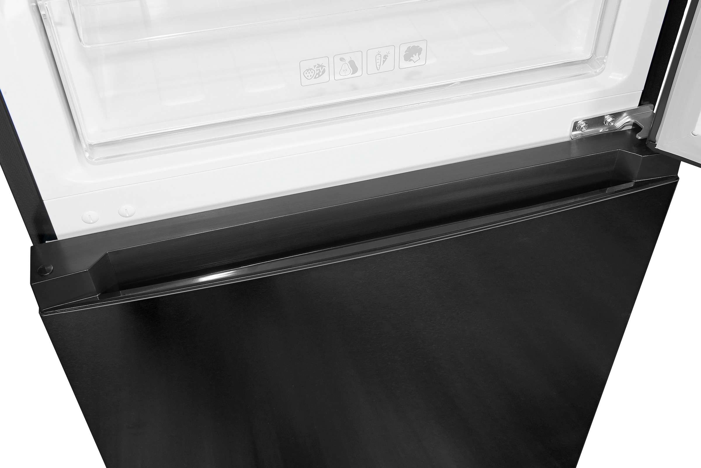 exquisit Kühl-/Gefrierkombination »KGC320-95-E-WS-040C«, KGC320-95-E-WS-040C inoxlook-az, 185,8 cm hoch, 60 cm breit
