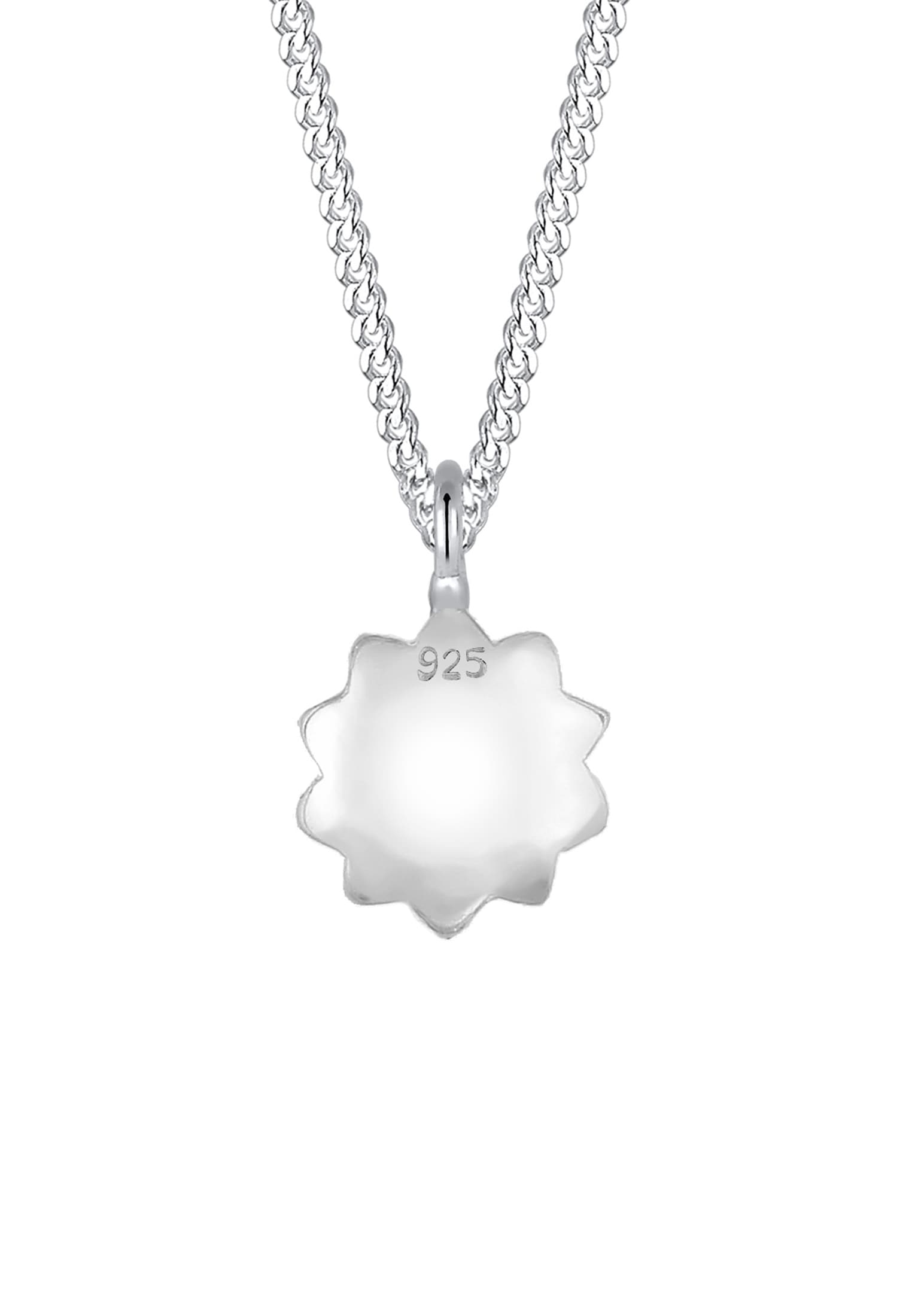 Elli Silberkette »Halskette Kinder Flower Blume Emaille Rosa 925 Sterling Silber«