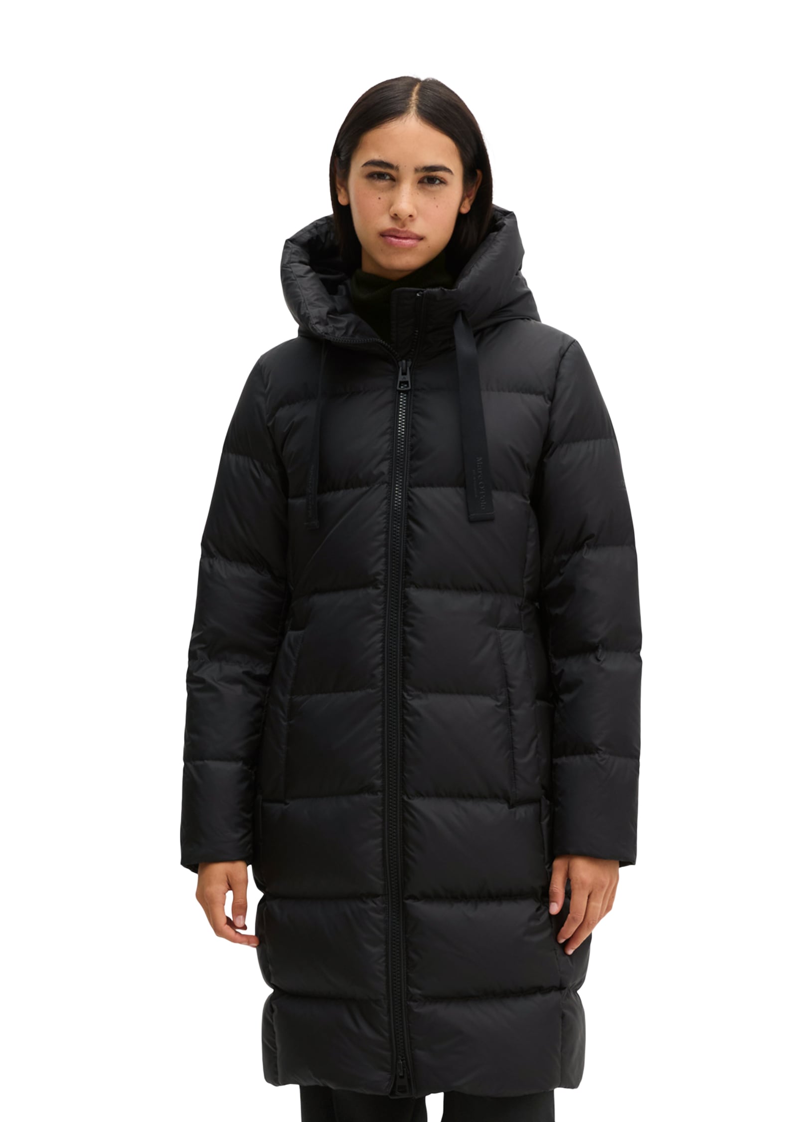 Marc O'Polo Daunenmantel mit 2-Way-Zipper und großer Kapuze - aktuelle HW26-Kollektion