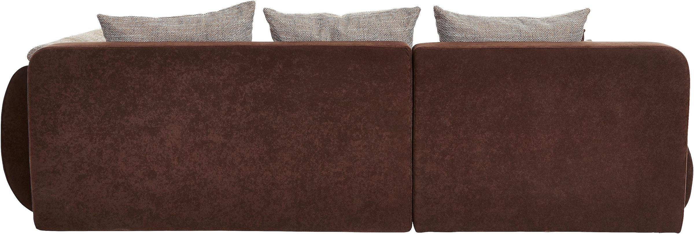 INOSIGN Ecksofa »Imola bequem, aktuelle Steppung im Sitz, L-Form, Breite 270cm«, wahlweise mit Bettfunktion