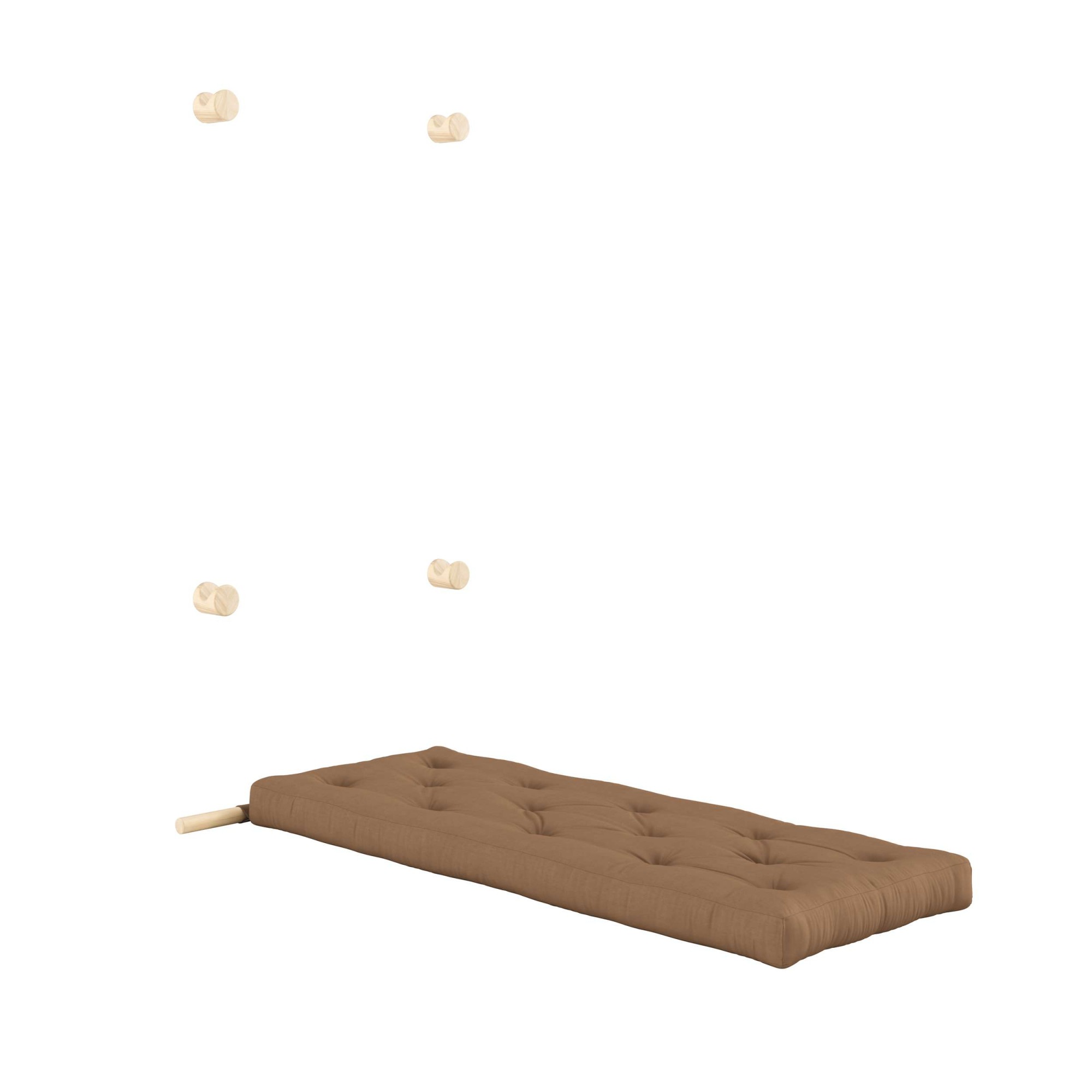 Karup Design Schlafsofa »Hooked Sofa Bed / Sleeper Chair – Sitz- oder Schlafplatz, platzsparend«, Futonmatratze inkl. Halterungsset aus FSC®-zertifiziertem Massivholz