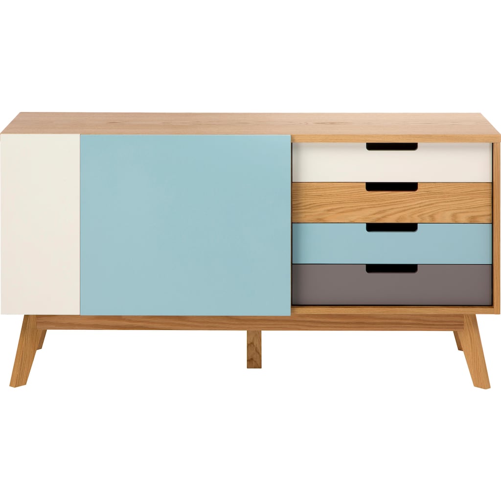 Woodman Sideboard »Estera«, Sideboard, Breite 135 cm, im angesagten skandinavischen Look