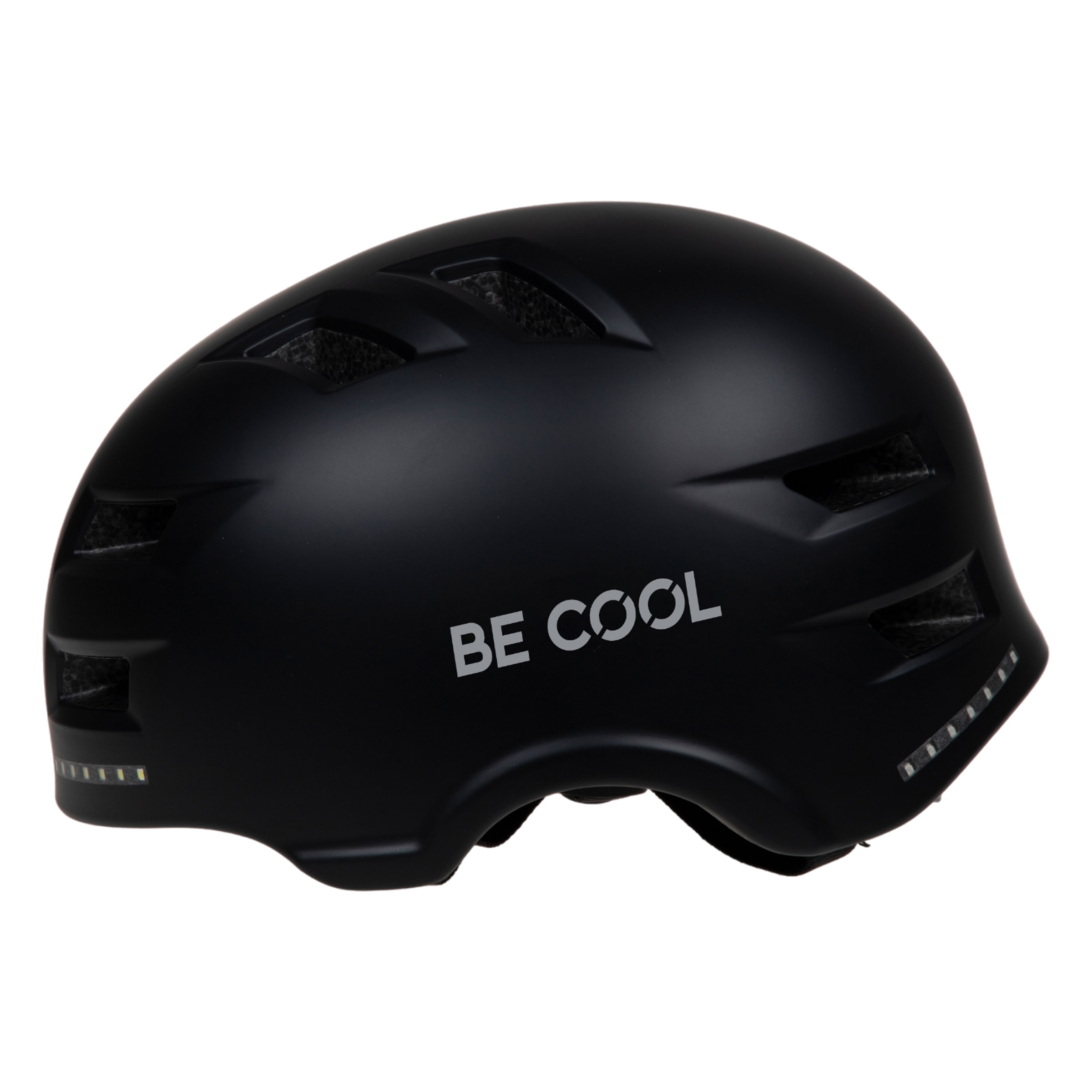 be cool Fahrradhelm »Unisex Schutzhelm mit Beleuchtung, Blinker und Bremslicht«, Fernbedienung für den Lenker, integr. Akku, auch für Scooter etc.