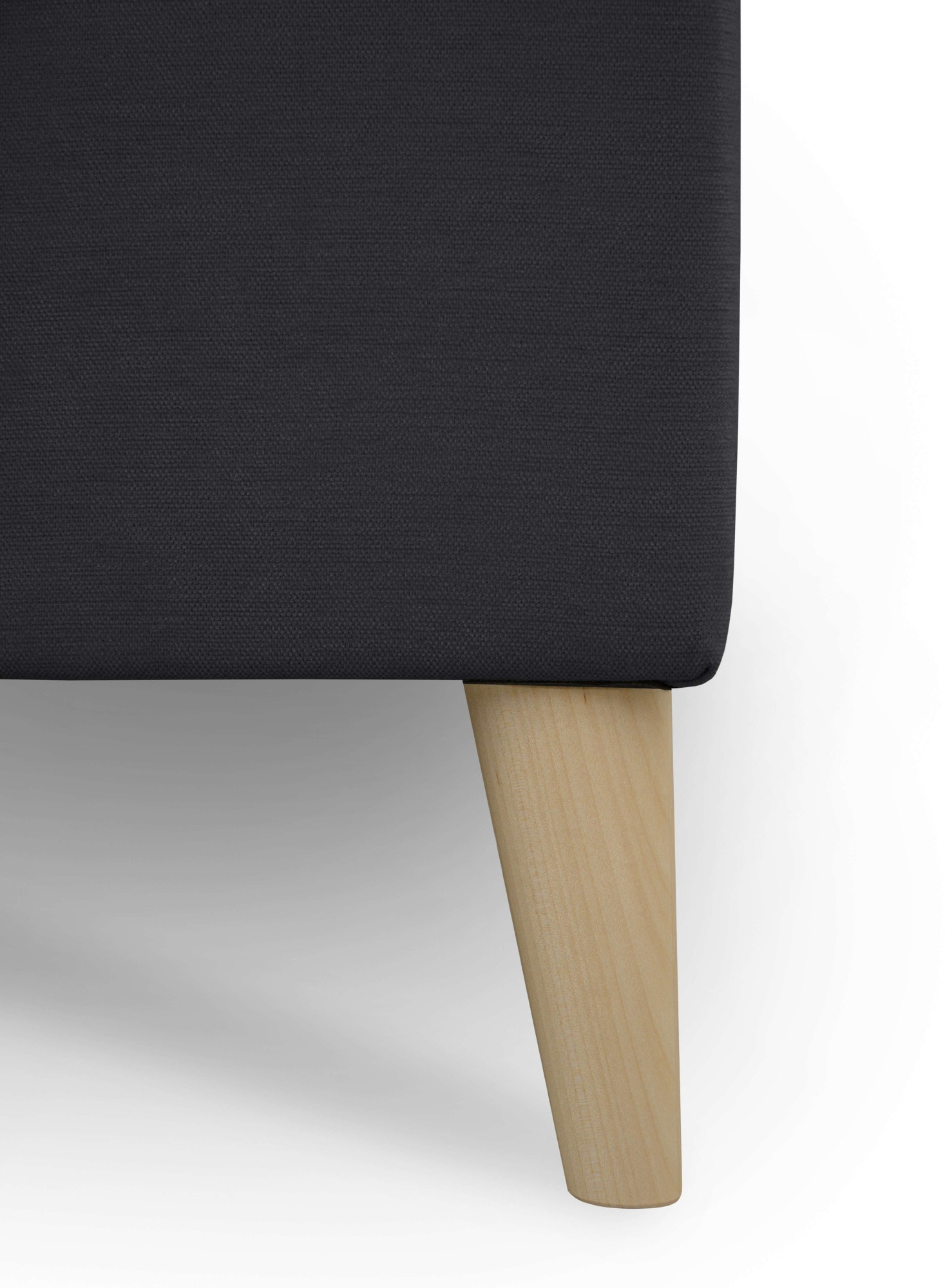 OTTO home 2-Sitzer »Oland Skandi, weicher Chenille-Stoff« 164 cm, Wellenunterfederung, Skandi-Design, Massivholzfüße