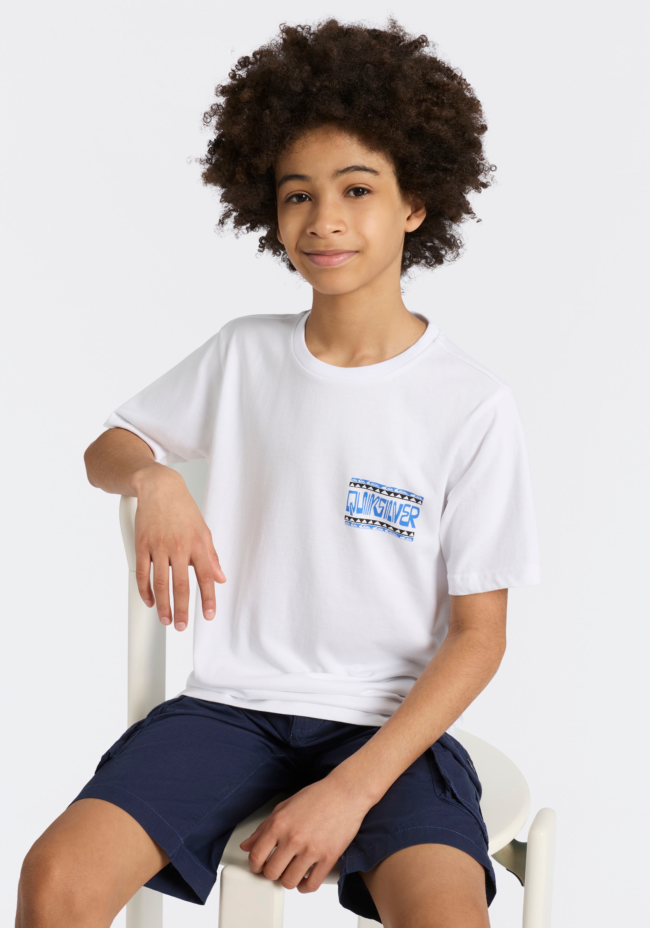 Quiksilver T-Shirt »WRAP FRAM CRAZY SESHORT SLEEVE SHORT SLEEVE PAK Y« 2 Kurzarm, 2er-Pack, aus Baumwolle, Jersey-Material, sportliche Passform