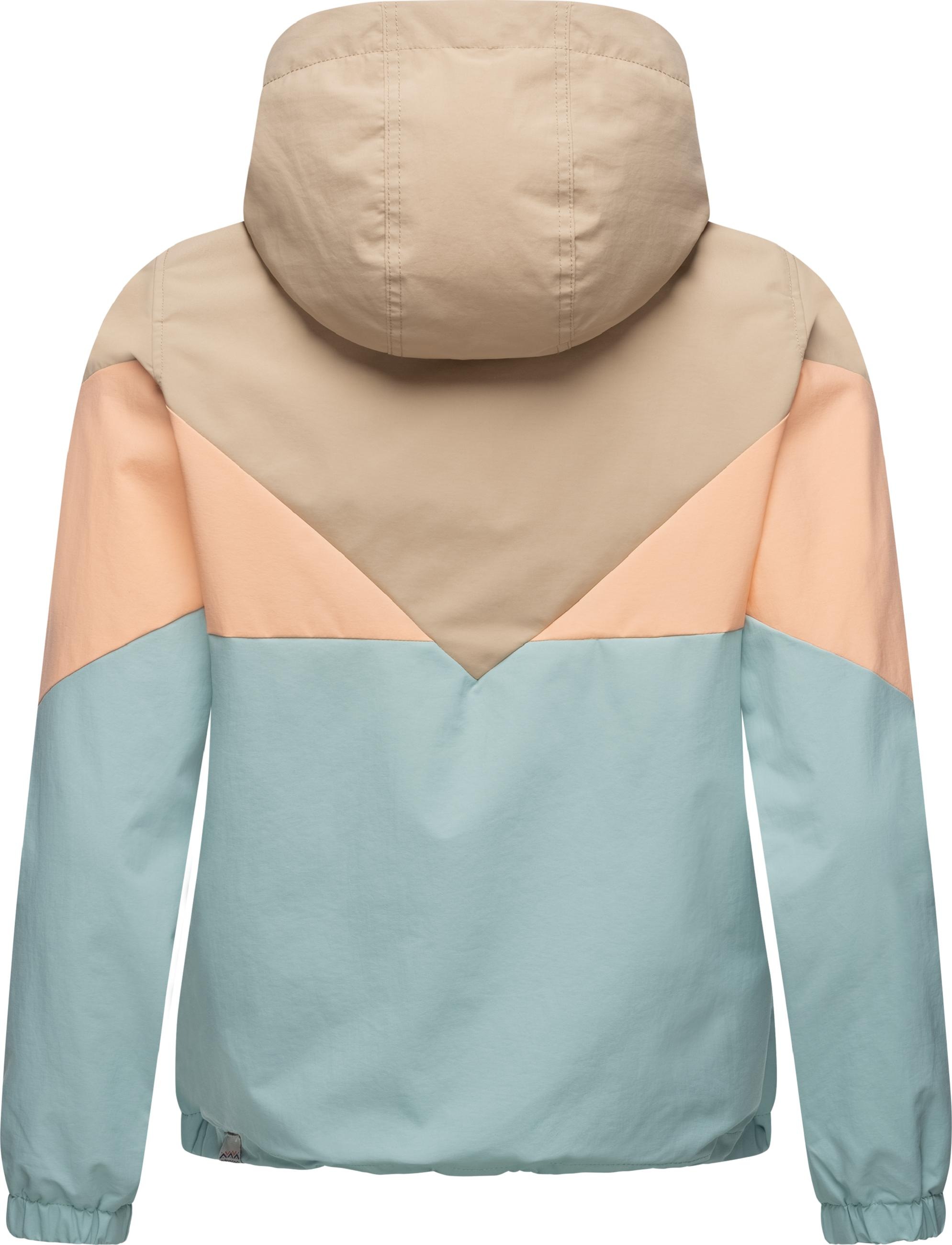 Ragwear Funktionsjacke »Übergangsjacke Rochele«, mit Kapuze, wasserdichte Damen Übergangsjacke mit großer Kapuze