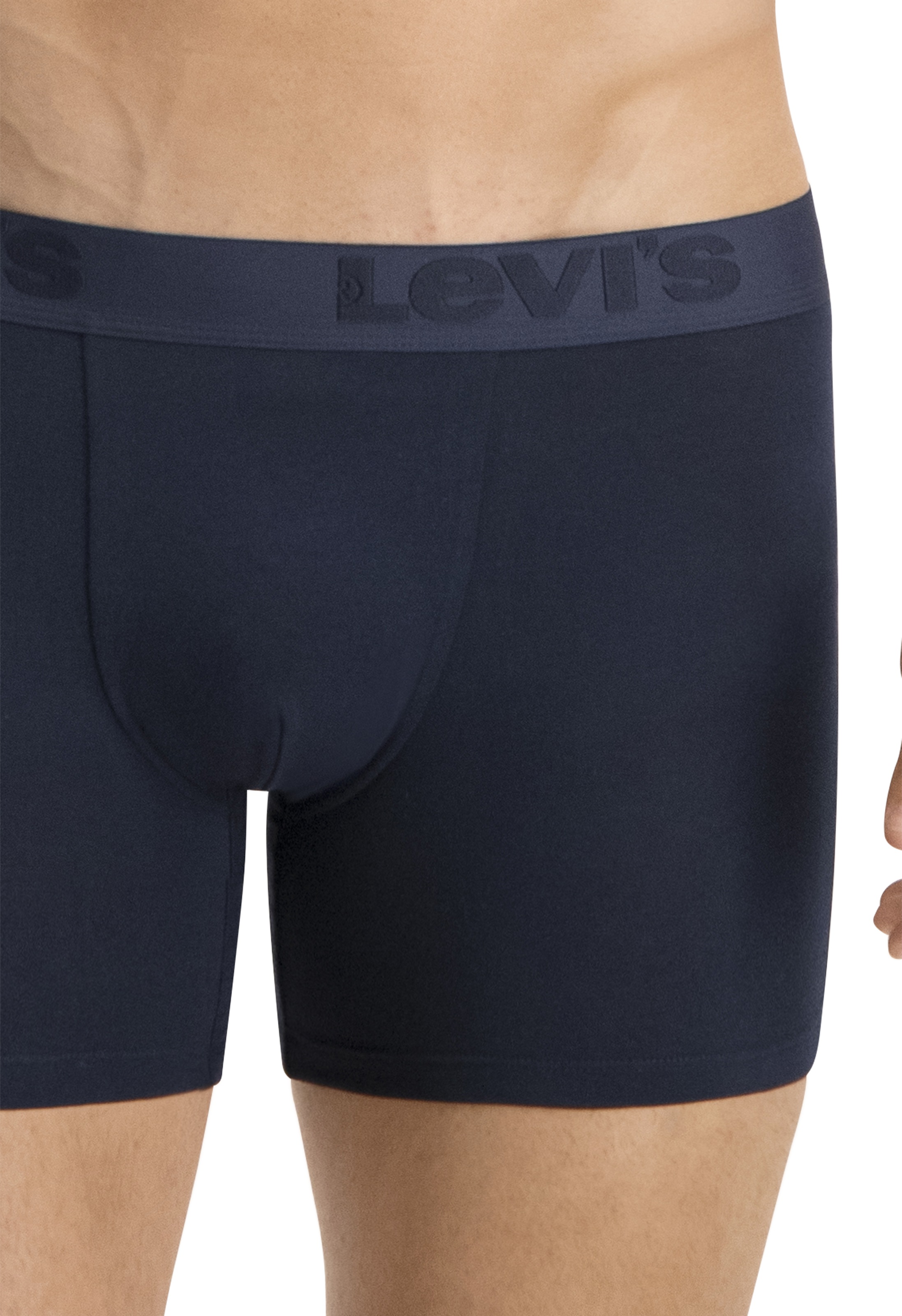 Levi's® Boxershorts »LEVIS MEN PREMIUM BOXER BRIEF 3P«, (3er Pack), mit breitem Logobund