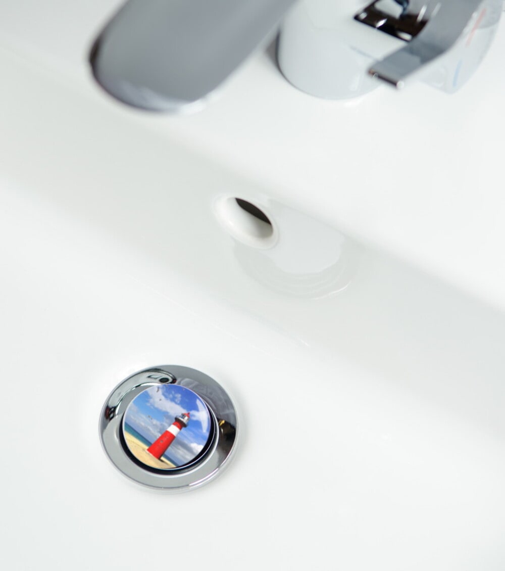 Sanilo Badaccessoire-Set »Leuchtturm« WC-Sitz, Badteppich, Stöpsel, Seifenspender und WC-Bürste