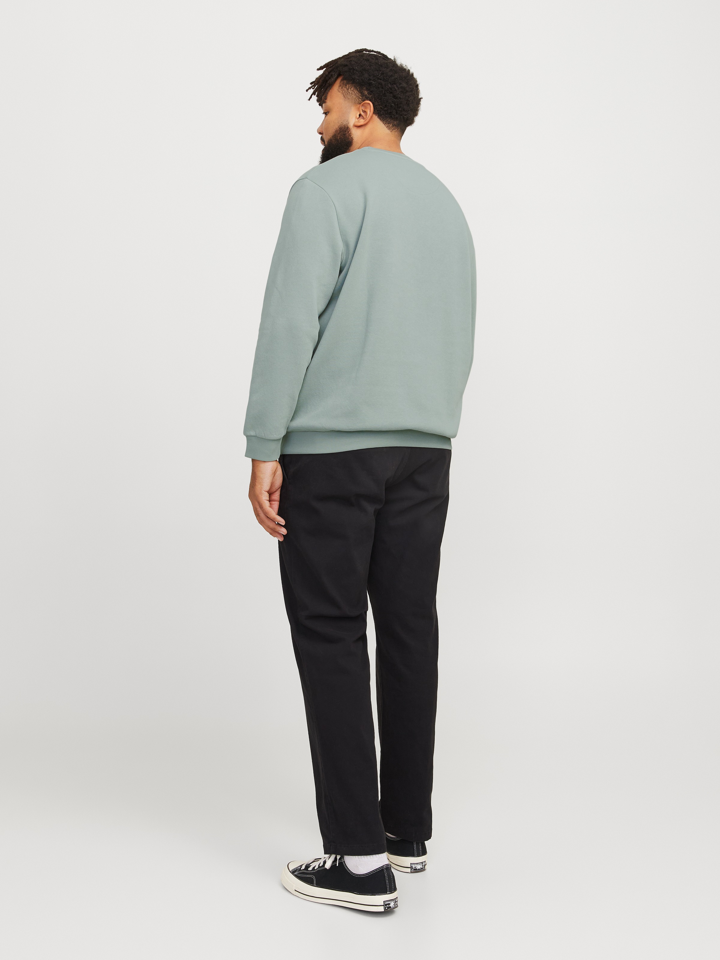 Jack & Jones PlusSize Sweatshirt »JJEBRADLEY SWEAT CREW NOOS PLS«, mit Rippbündchen