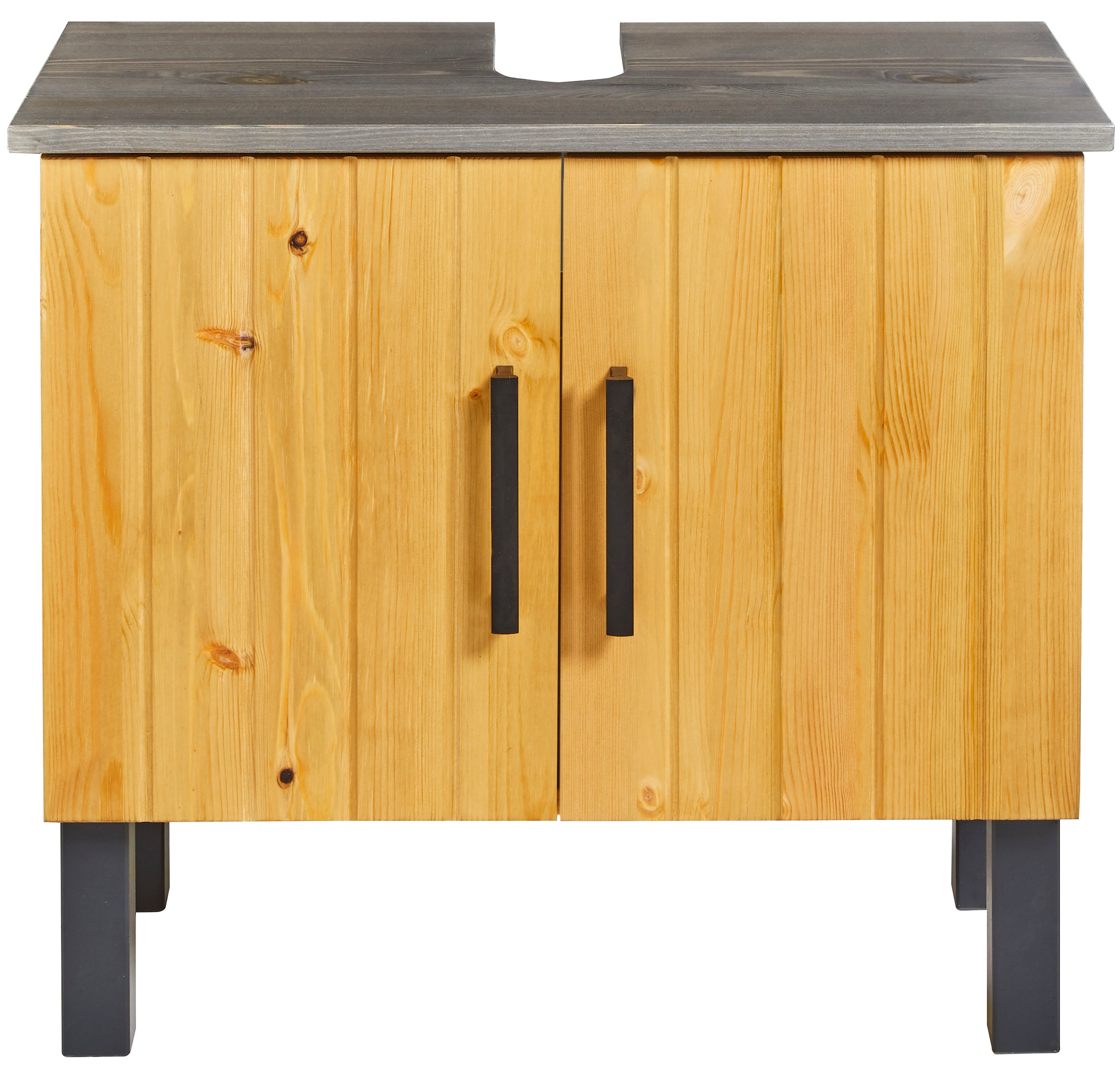 welltime Waschbeckenunterschrank »Mary« Badmöbel im Landhaus-Stil, Breite 60 cm, aus Massivholz