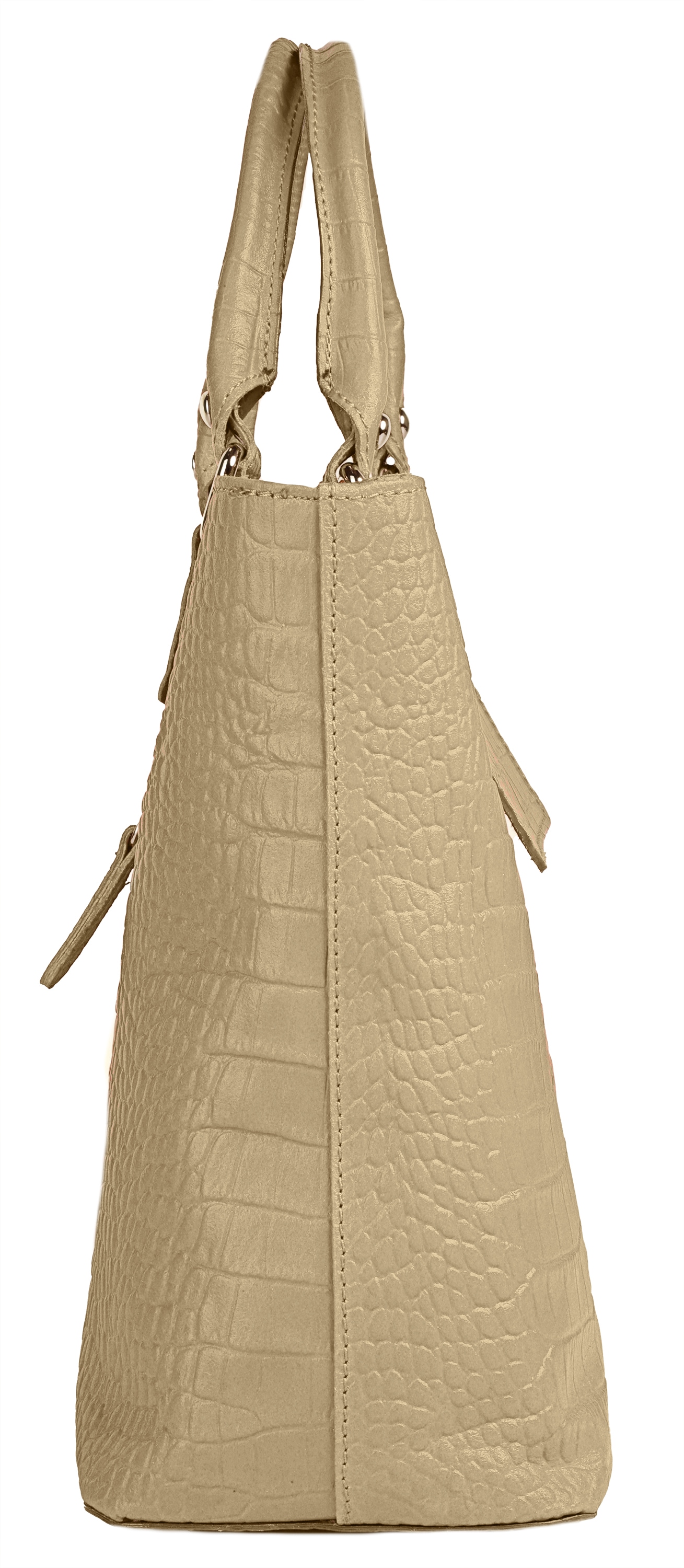 Cluty Henkeltasche, echt Leder, Made in Italy