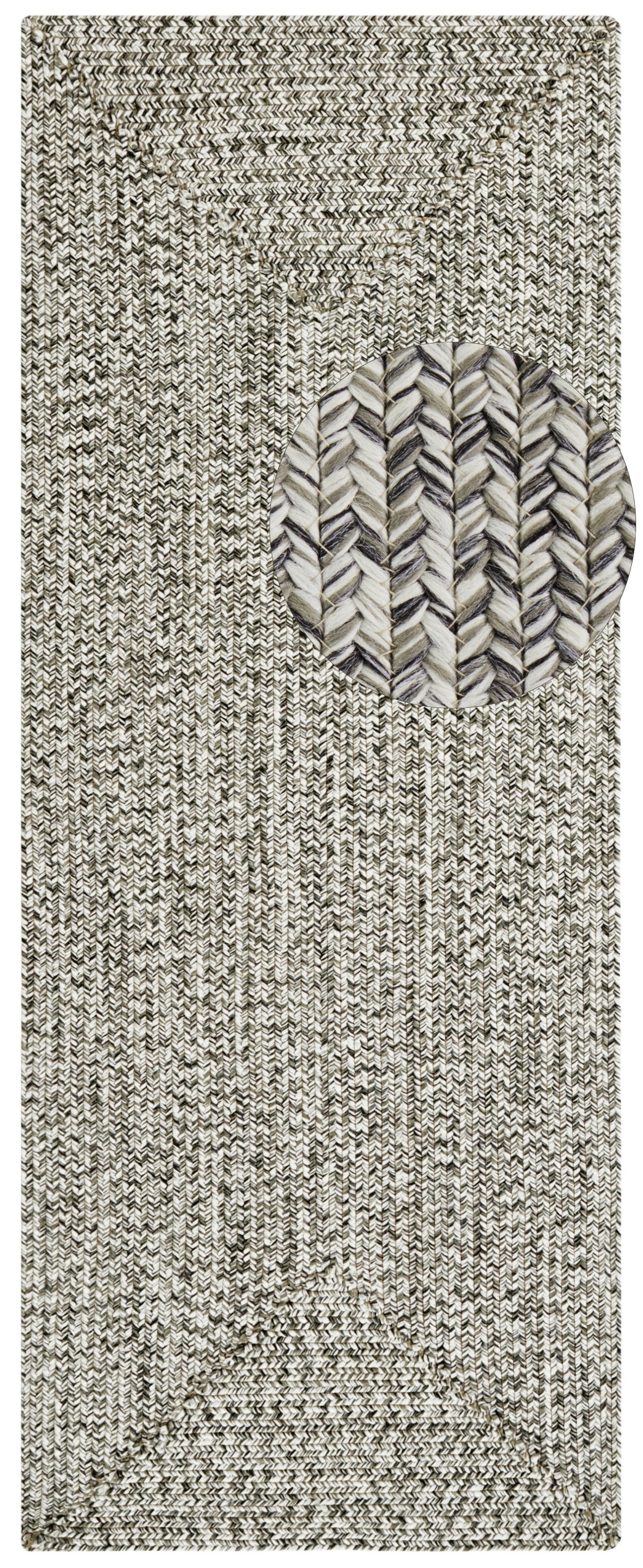 NORTHRUGS Teppich »Trenzado«, rechteckig, 10 mm Höhe, In- & Outdoor, Handmade-Look, Läufer, Wetterfest, Balkon, Wohnzimmer