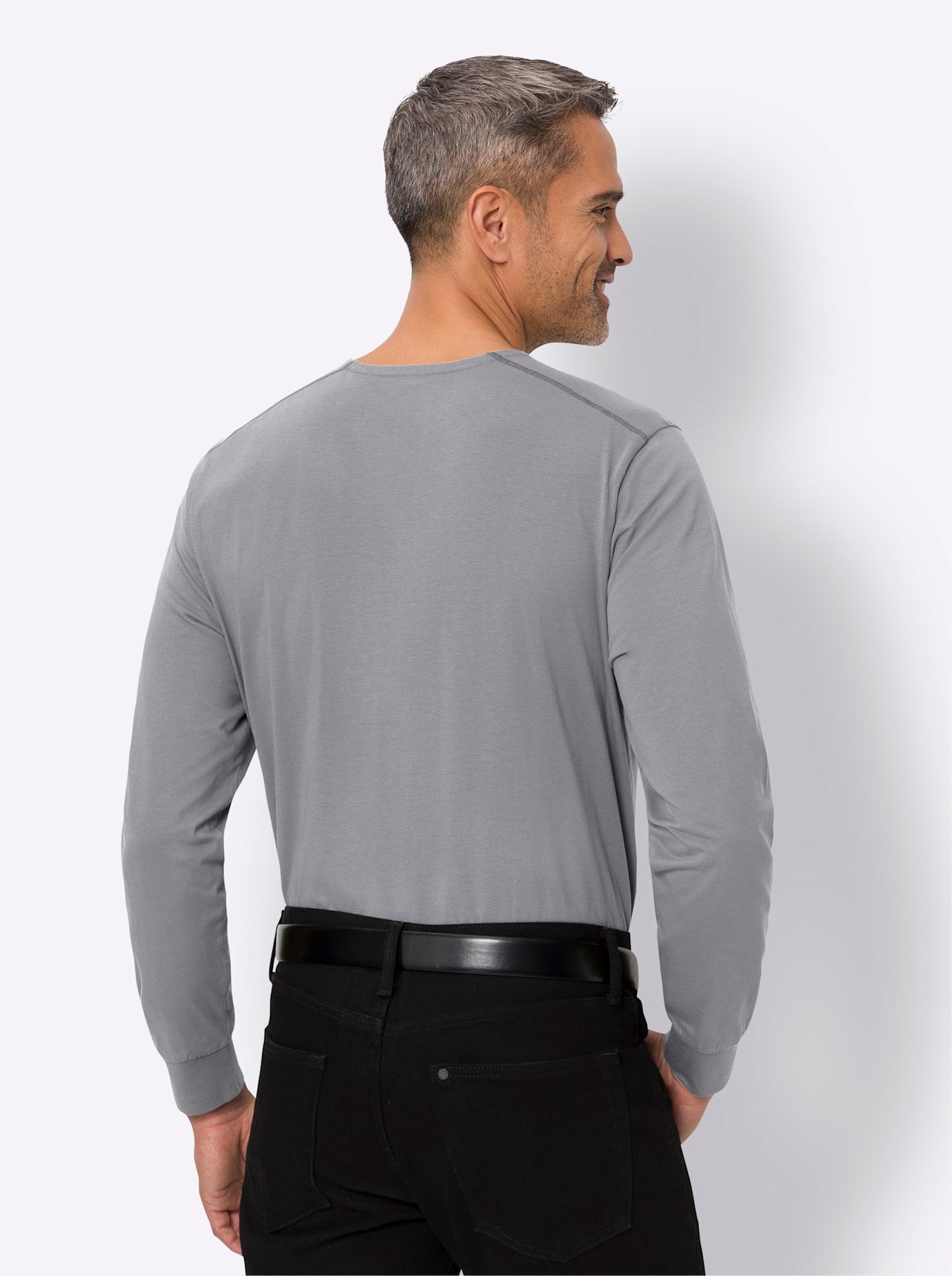 Classic Rundhalsshirt »Langarm-Shirt« 1 Stk.