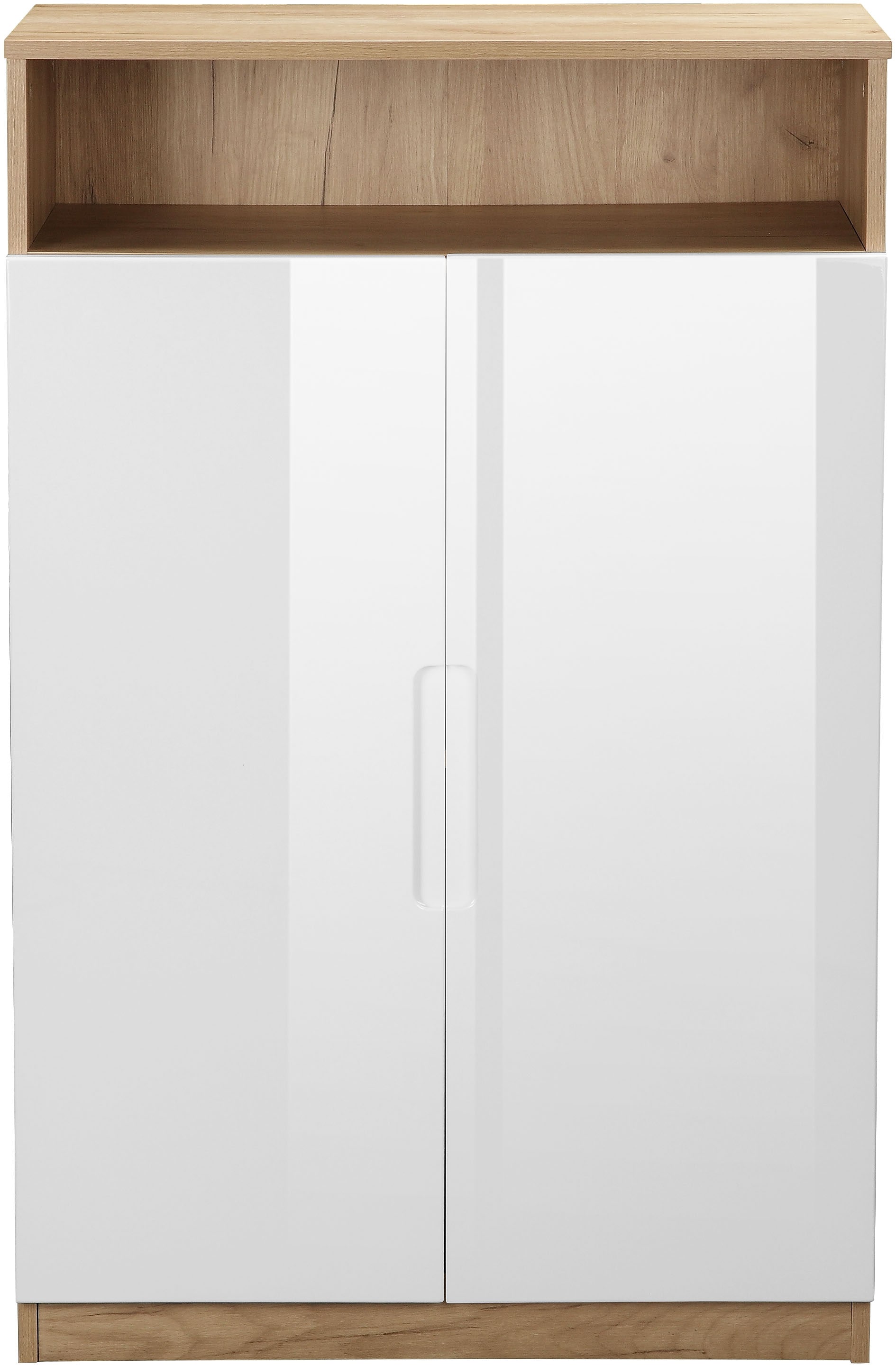 andas Aktenschrank »Lund«, mit Griffmulden & Hochglanzfronten, Aktenordnerhöhe, Breite 70 cm
