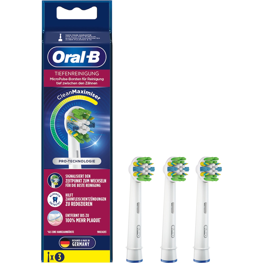 Oral-B Aufsteckbürsten »Tiefenreinigung Clean Maxi«