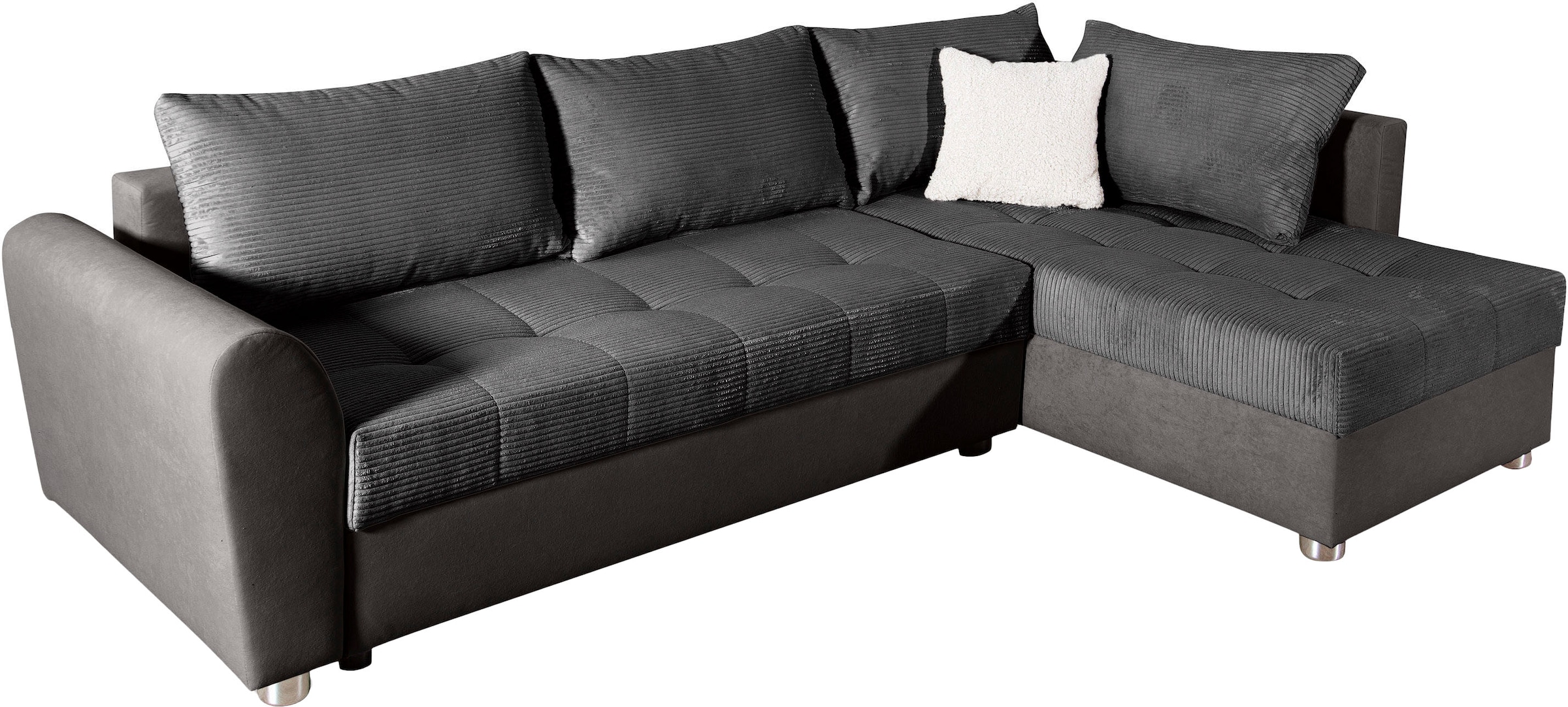 COLLECTION AB Ecksofa, Ecksofa,Bettfunktion,Bettkasten,Bonnelfederkern, Rückenkissen