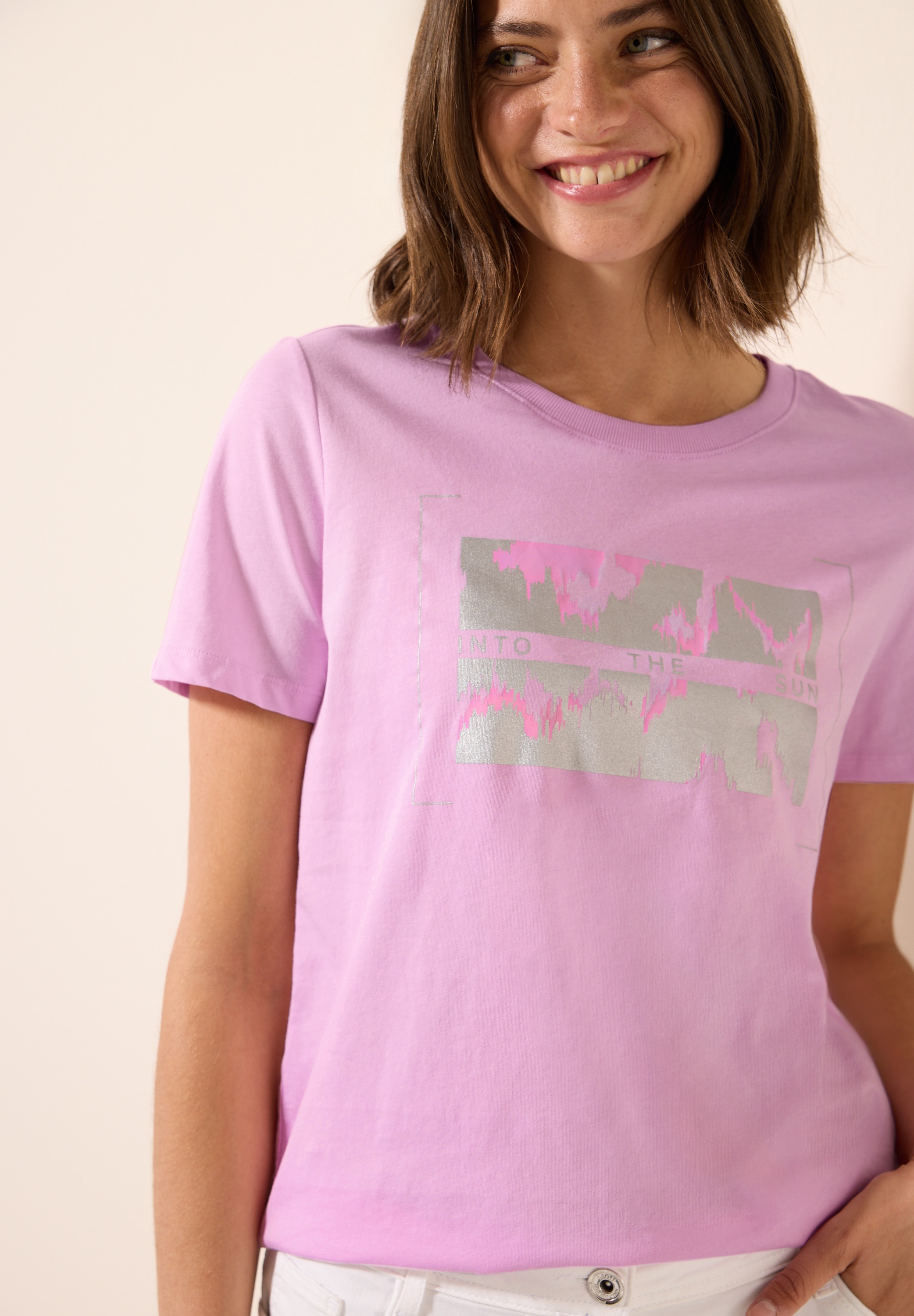 Cecil T-Shirt, mit Folienprint