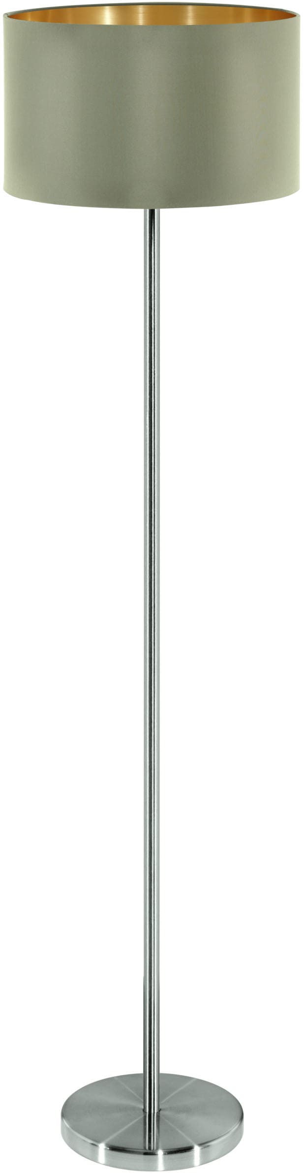 EGLO Stehlampe »MASERLO Stehlampe - Stahl - E27 - 1X60W - IP20« E27 1 Stk. Standleuchte, Wohnzimmer, Schlafzimmer, Esszimmer, H151 x Ø38 cm