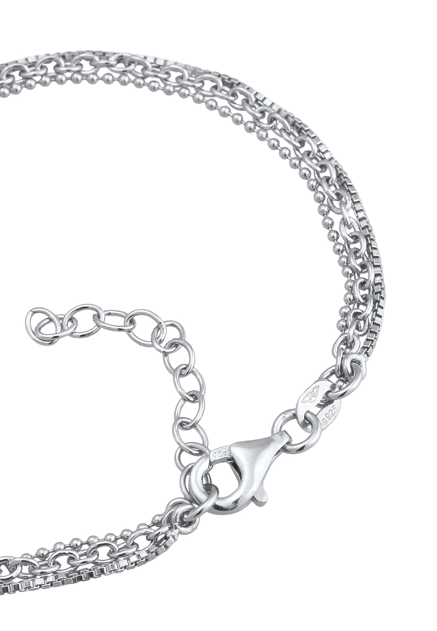 Elli Armkette »Armband Layer Lagenlook 925 Sterling Silber«