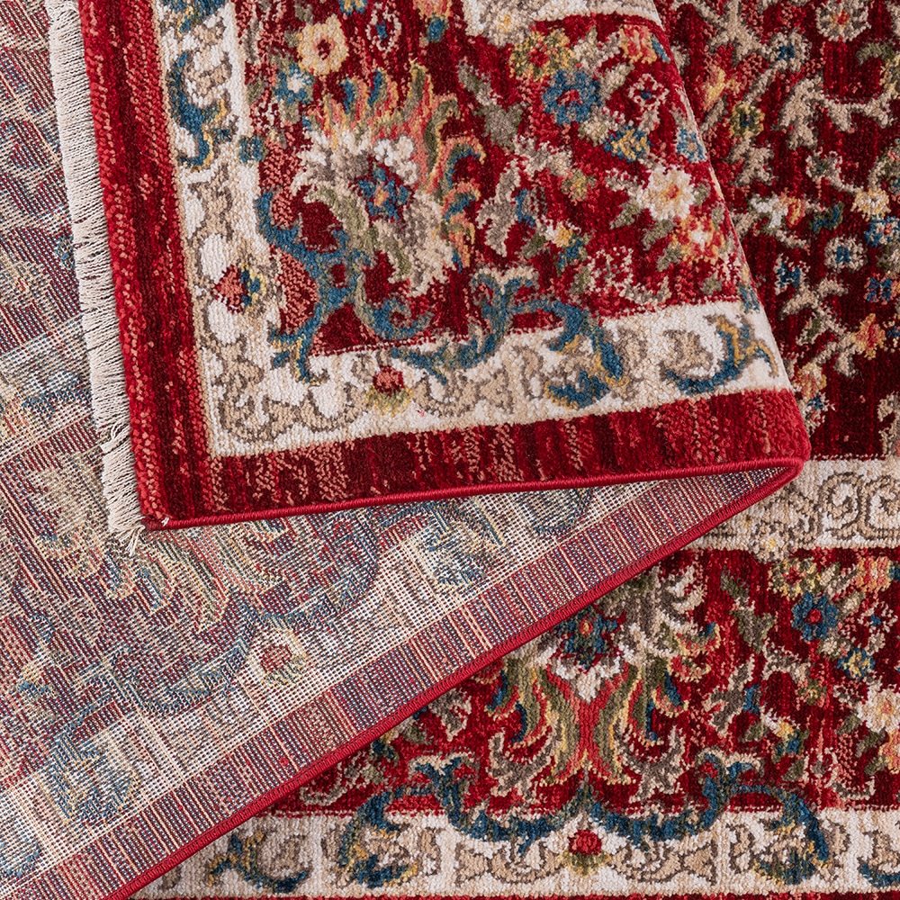 OTTO home Teppich »Molvio, mit & ohne Fransen« rechteckig 18 mm Höhe Orient-Optik, Vintage Design, weich, Wohnzimmer, Schlafzimmer