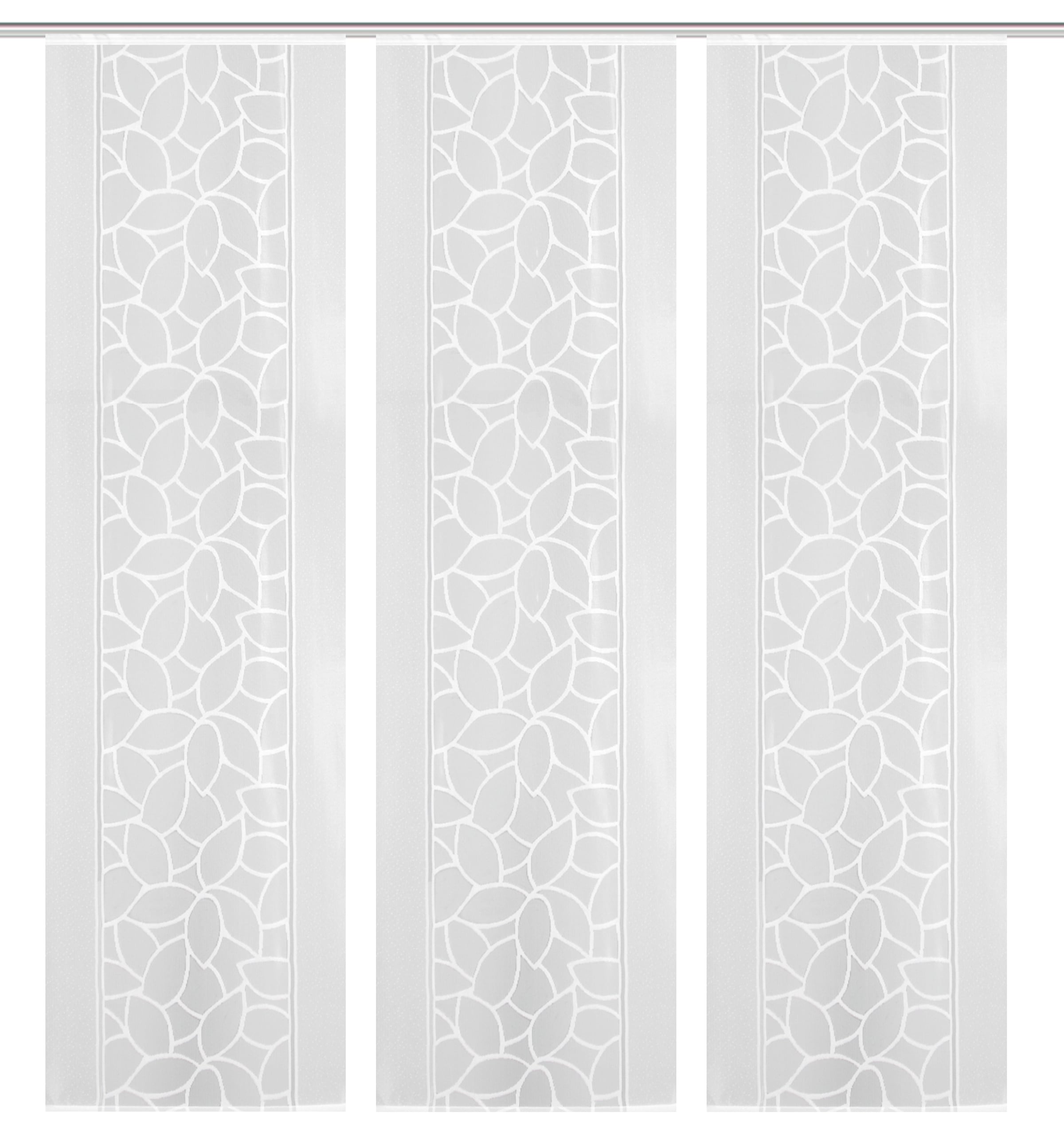 HOME WOHNIDEEN Schiebegardine »JENNA«, (3 St.), Schiebevorhang Jacquard Set
