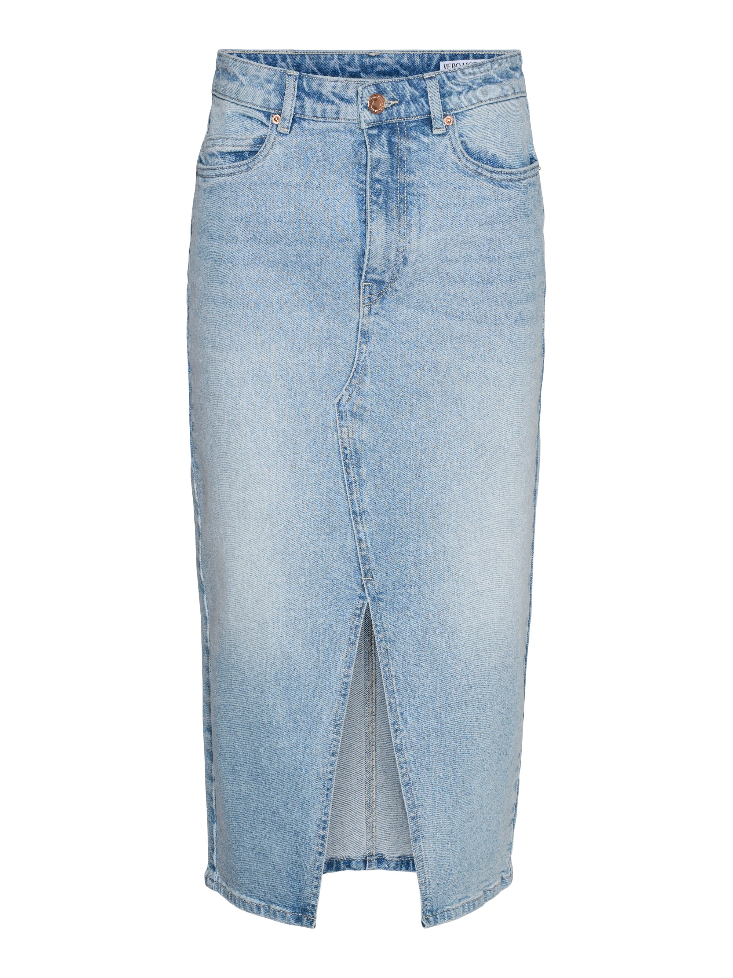 Vero Moda Maxirock »VMVERI HR CALF DENIM SKIRT GA NOOS«