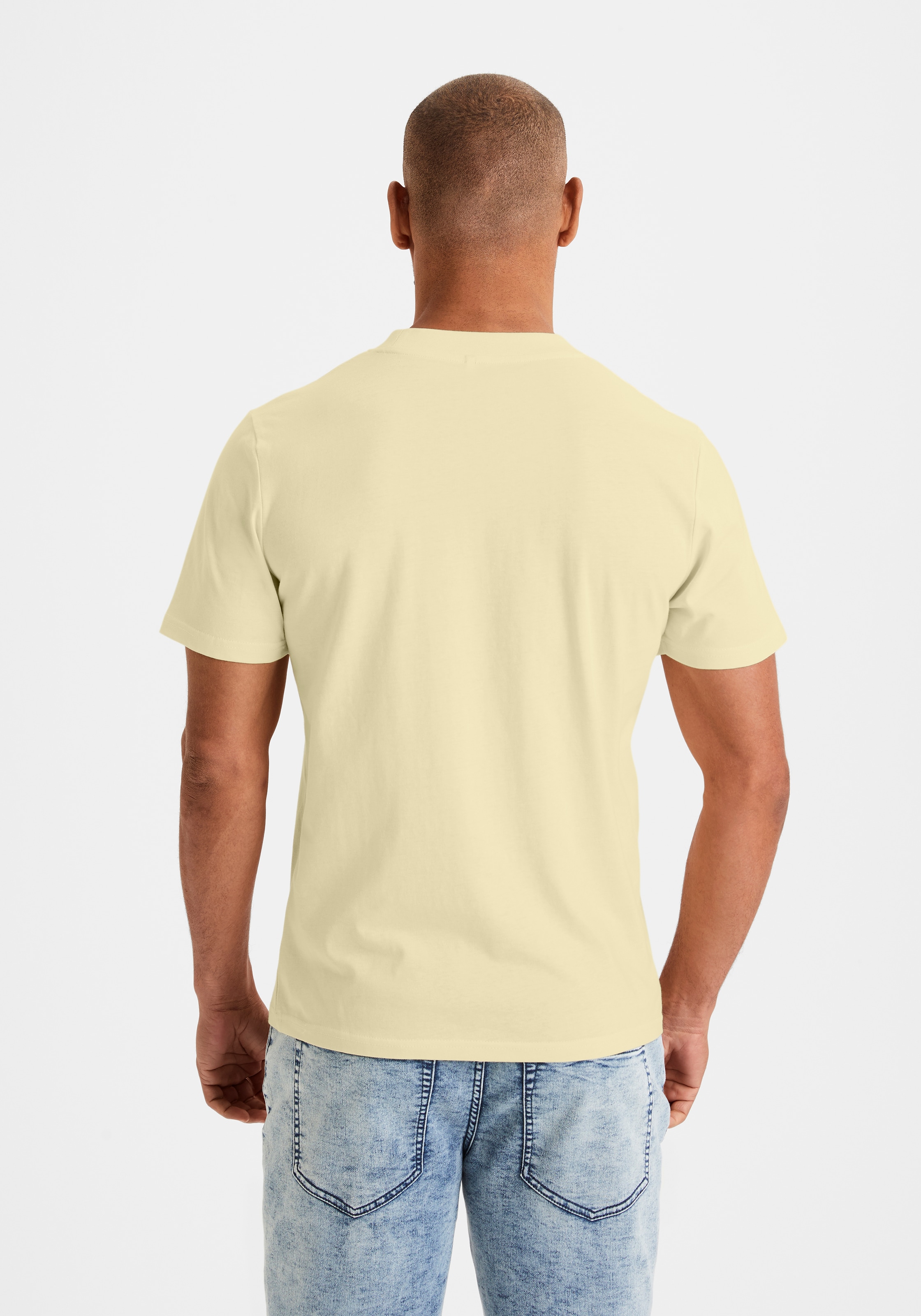 KangaROOS T-Shirt, (2er-Pack), Freizeitshirt mit Kurzarm, Rundhals aus reine Baumwolle