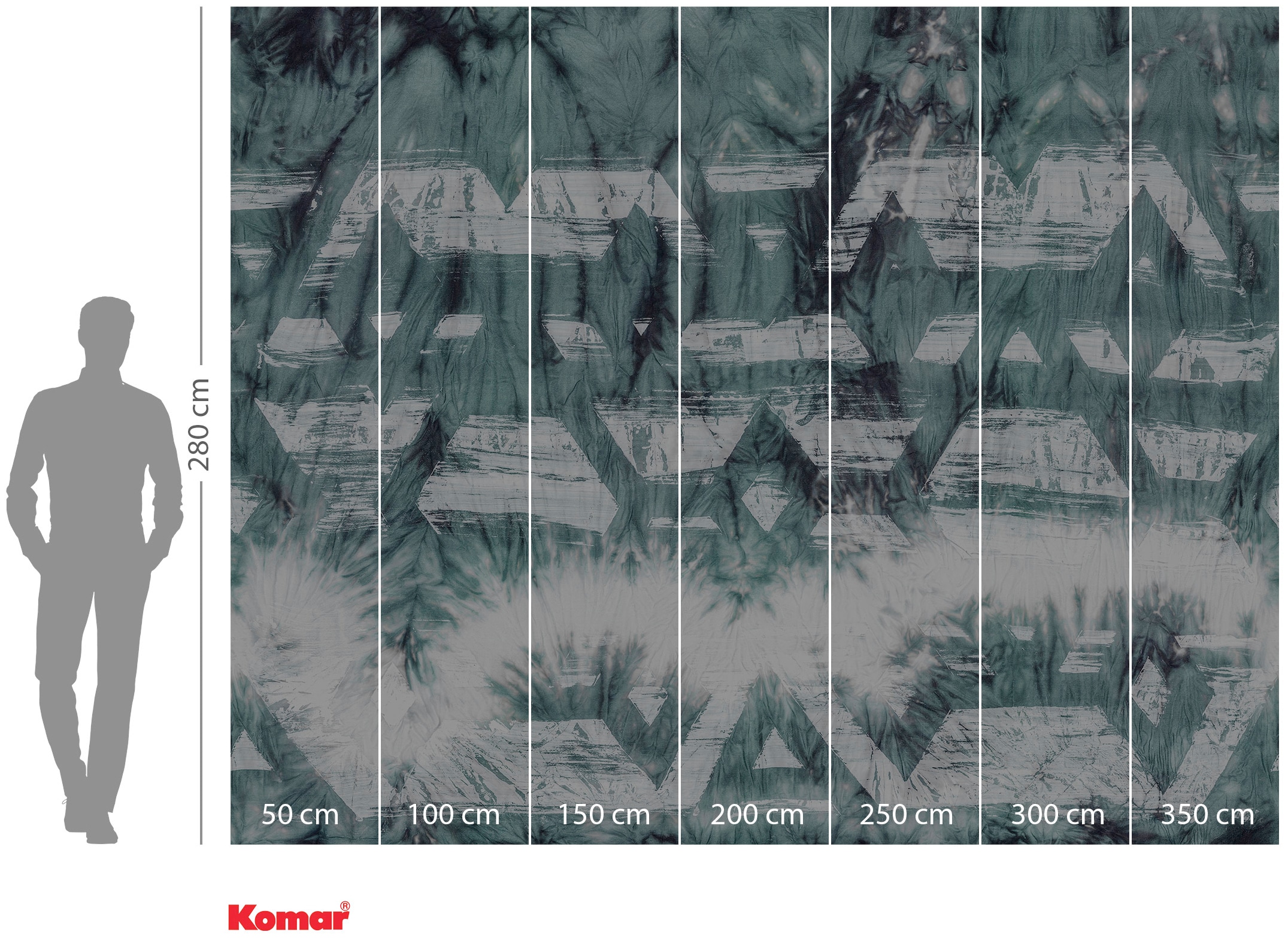 Komar Vliestapete »Digitaldruck Vlies -  Tribal Dye - Größe 350 x 280 cm« bedruckt glatt Wohnzimmer, Schlafzimmer