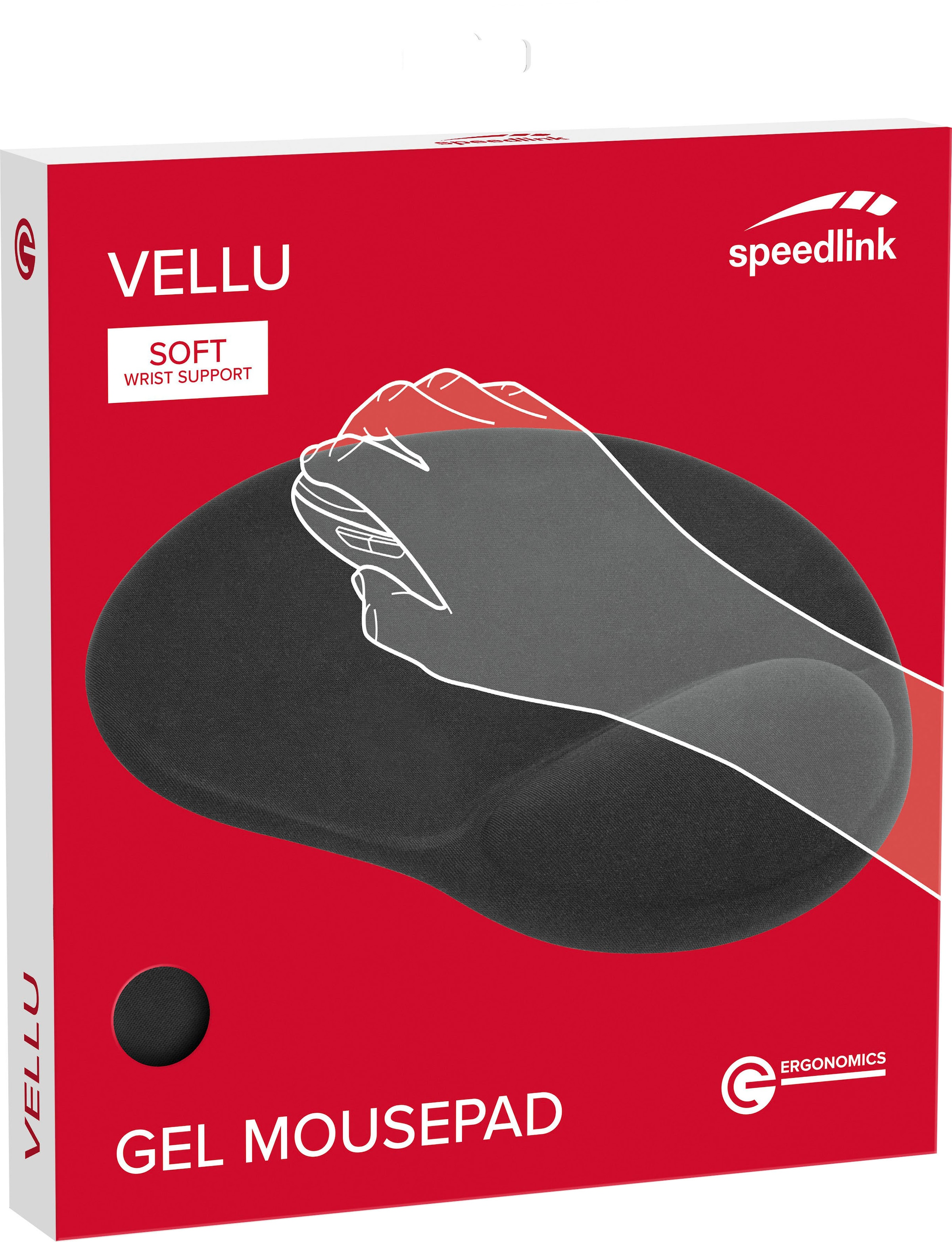 Speedlink Mauspad »VELLU Gel«, mit Handballenauflage