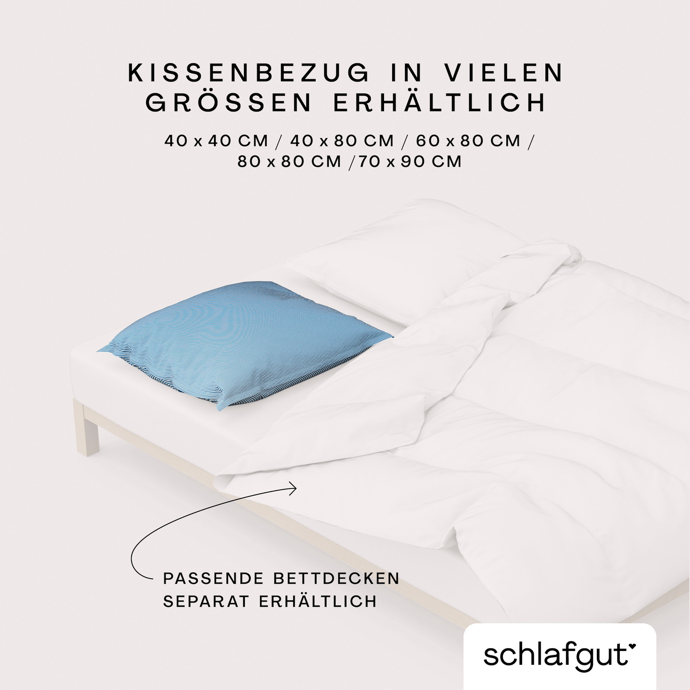 Schlafgut Kissenbezug »Woven Satin Fade«, (1 St.), mit Farbverlauf