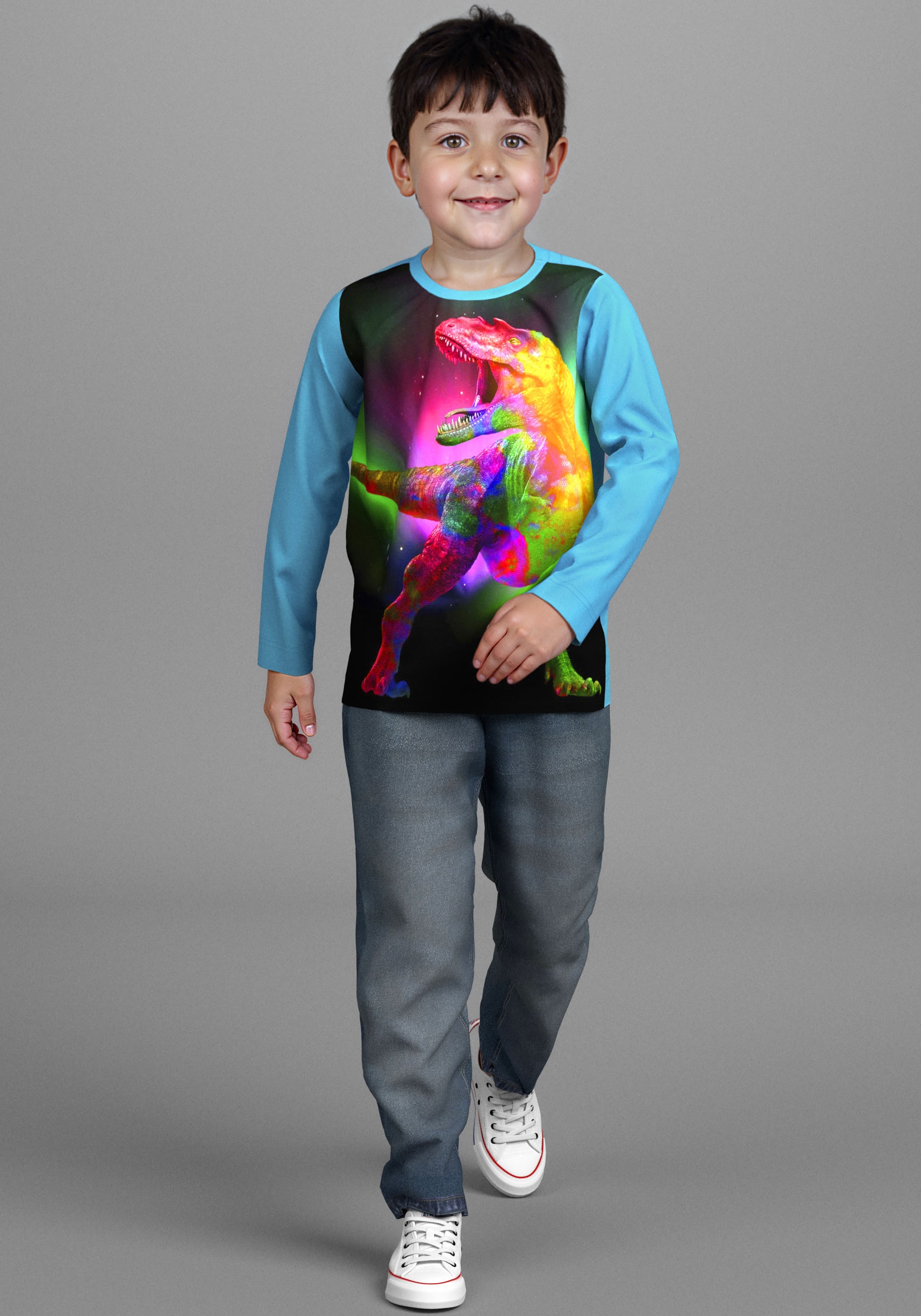 KIDSWORLD Schlupfjeans », Stretch-Jeans für kleine Jungen« bequeme Passform,  gerade Beinform,  mit Gummizug im Bund