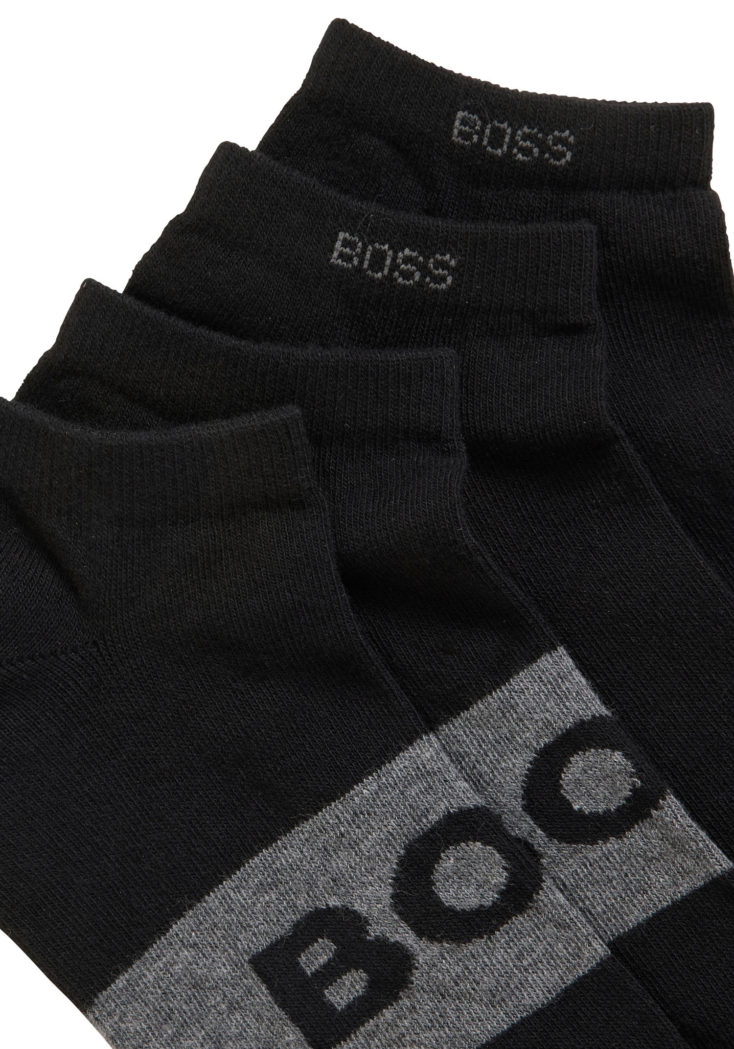 BOSS Businesssocken »2P AS Logo CC«, (Packung, 2 Paar, 2er Pack), mit großem, eingestricktem BOSS Logo-Schriftzug