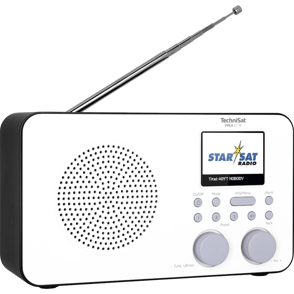 TechniSat Internet-Radio »VIOLA 2 C IR Tragbares«, (WLAN Digitalradio (DAB+)-UKW mit RDS-Internetradio), mit DAB+, Farbdisplay, Akku