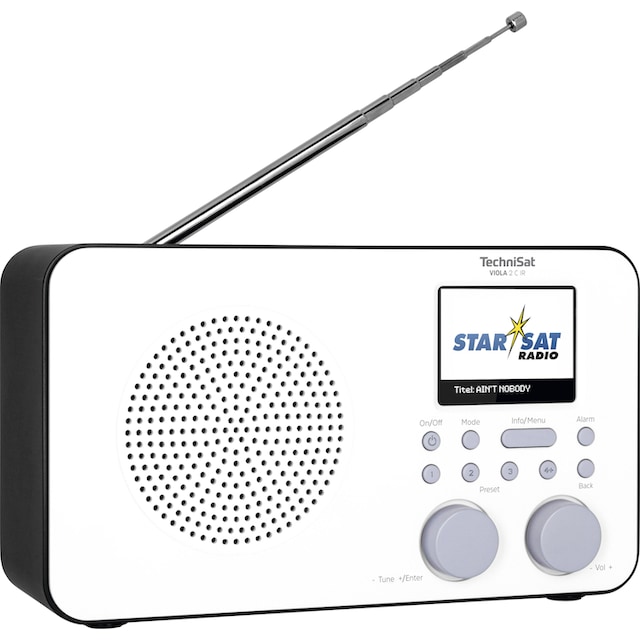 TechniSat Internet-Radio »VIOLA 2 C IR Tragbares«, (WLAN Digitalradio (DAB+)-UKW  mit RDS-Internetradio), mit DAB+, Farbdisplay, Akku ➥ 3 Jahre XXL Garantie  | UNIVERSAL