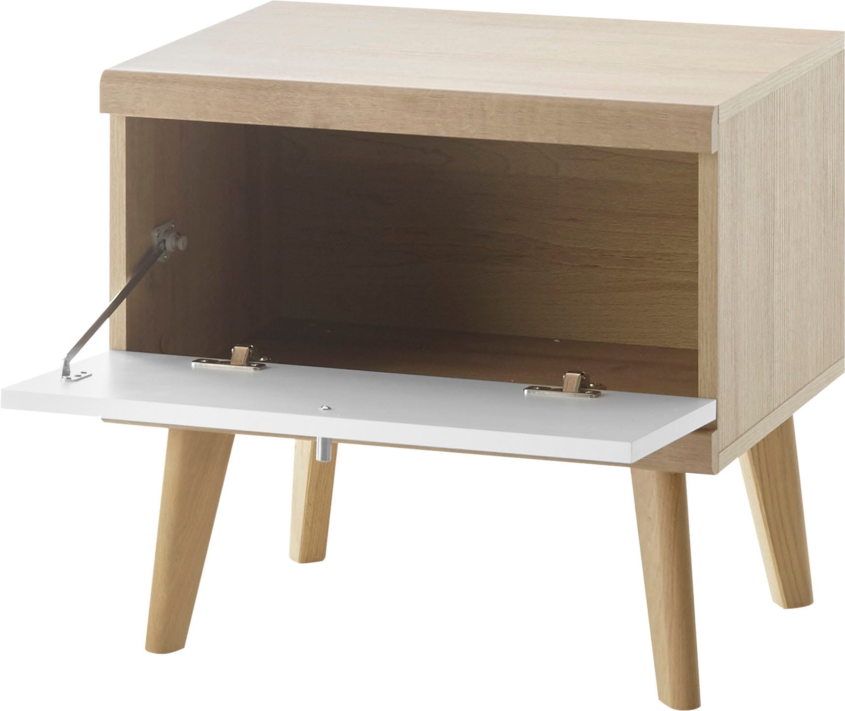 andas Nachtschrank »MERLE«, in skandinavischem Design, aus FSC®-zertifiziertem Holzwerkstoff
