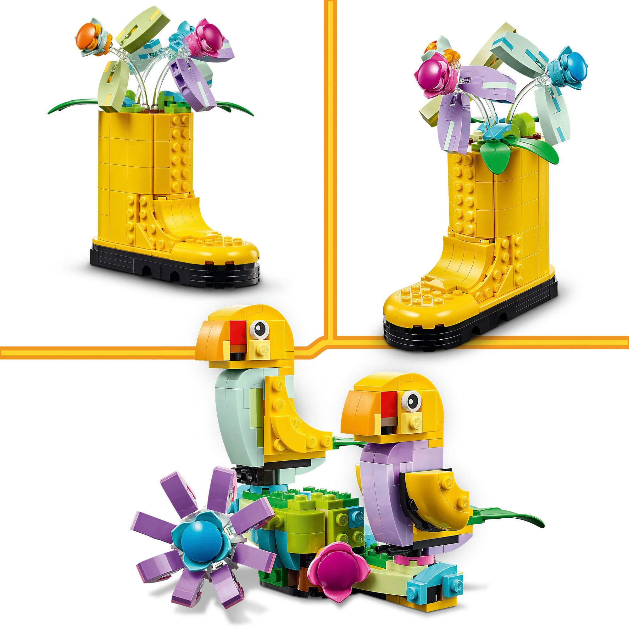 LEGO® Konstruktionsspielsteine »Gießkanne mit Blumen (31149), LEGO Creator 3in1«, (420 St.), Made in Europe