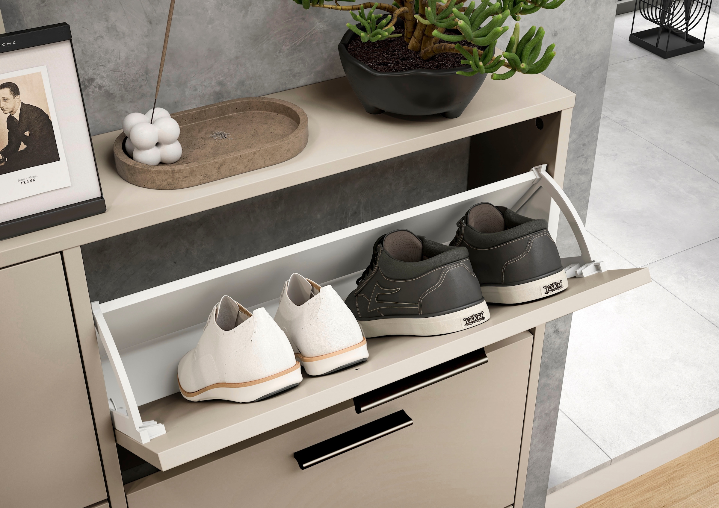 HBZ Schuhkipper »Sam Schuhkipper, Schuhschrank BxHxT 116x103x17 cm« 1 Stk. tlg. Breite 116cm, FSC-Mix Credit