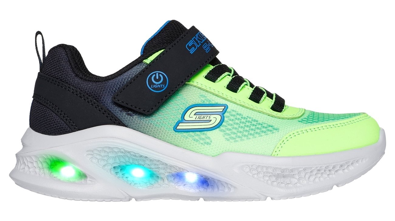 Skechers Sneaker »SKECHERS METEOR-LIGHTS«, Klettschuh mit Blinkfunktion, Größenschablone zum...