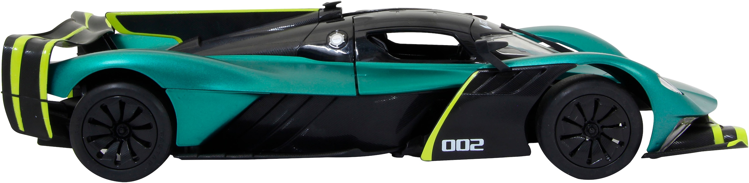 Jamara RC-Auto »Aston Martin Valkyrie AMR Pro, dunkelgrün, 2,4GHz, Tür manuell« mit LED Beleuchtung