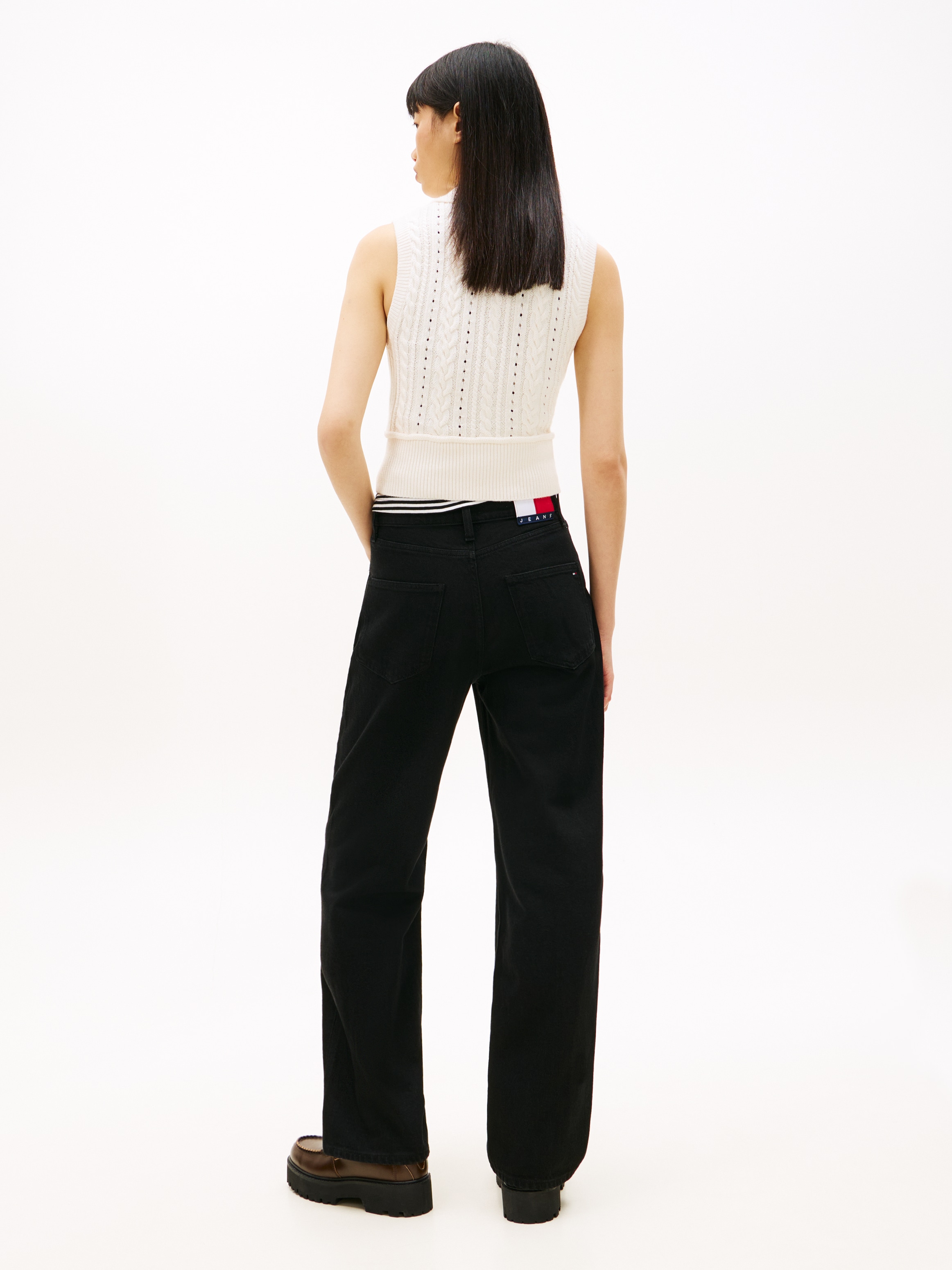 Tommy Jeans Straight-Jeans »LAYLA HR SLIM STR« High Waist, Baumwoll-Qualität