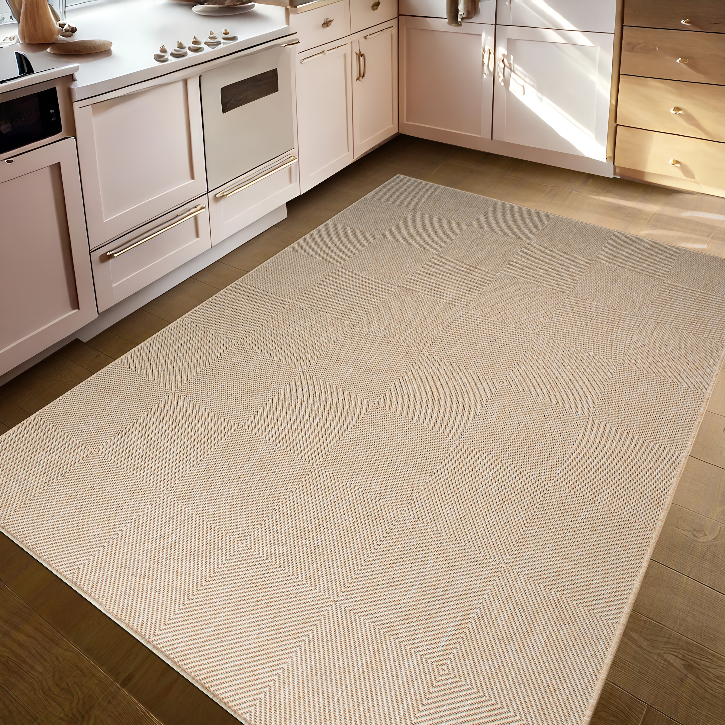 my home Teppich »Anna, auch als Läufer erhältlich«, rechteckig, 3 mm Höhe, In- und Outdoor geeignet, Sisal-Optik, Wetterfest & UV-beständig