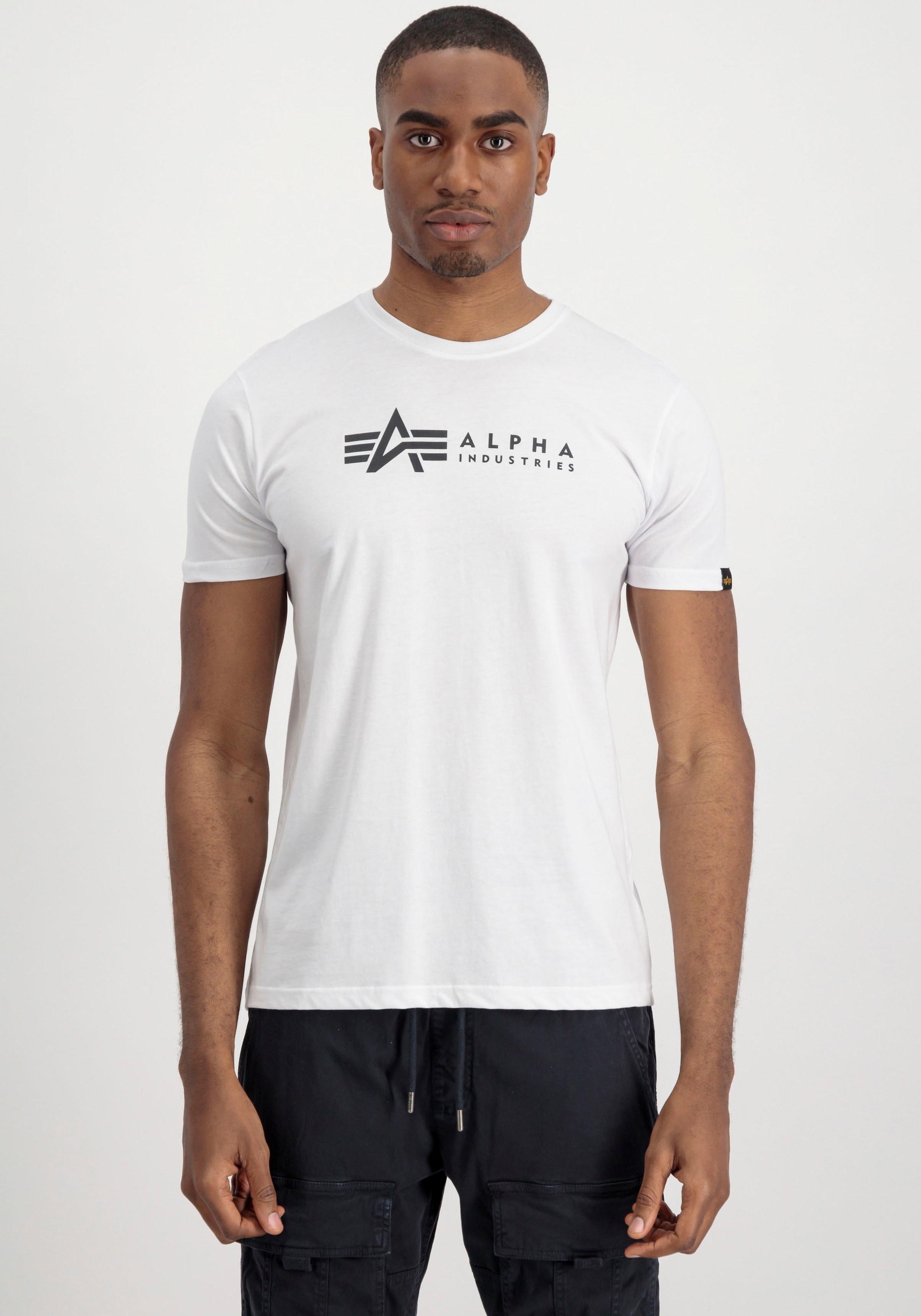 Alpha Industries Rundhalsshirt »Label T 2 Pack«, (Packung, 2 tlg., 2er-Pack)