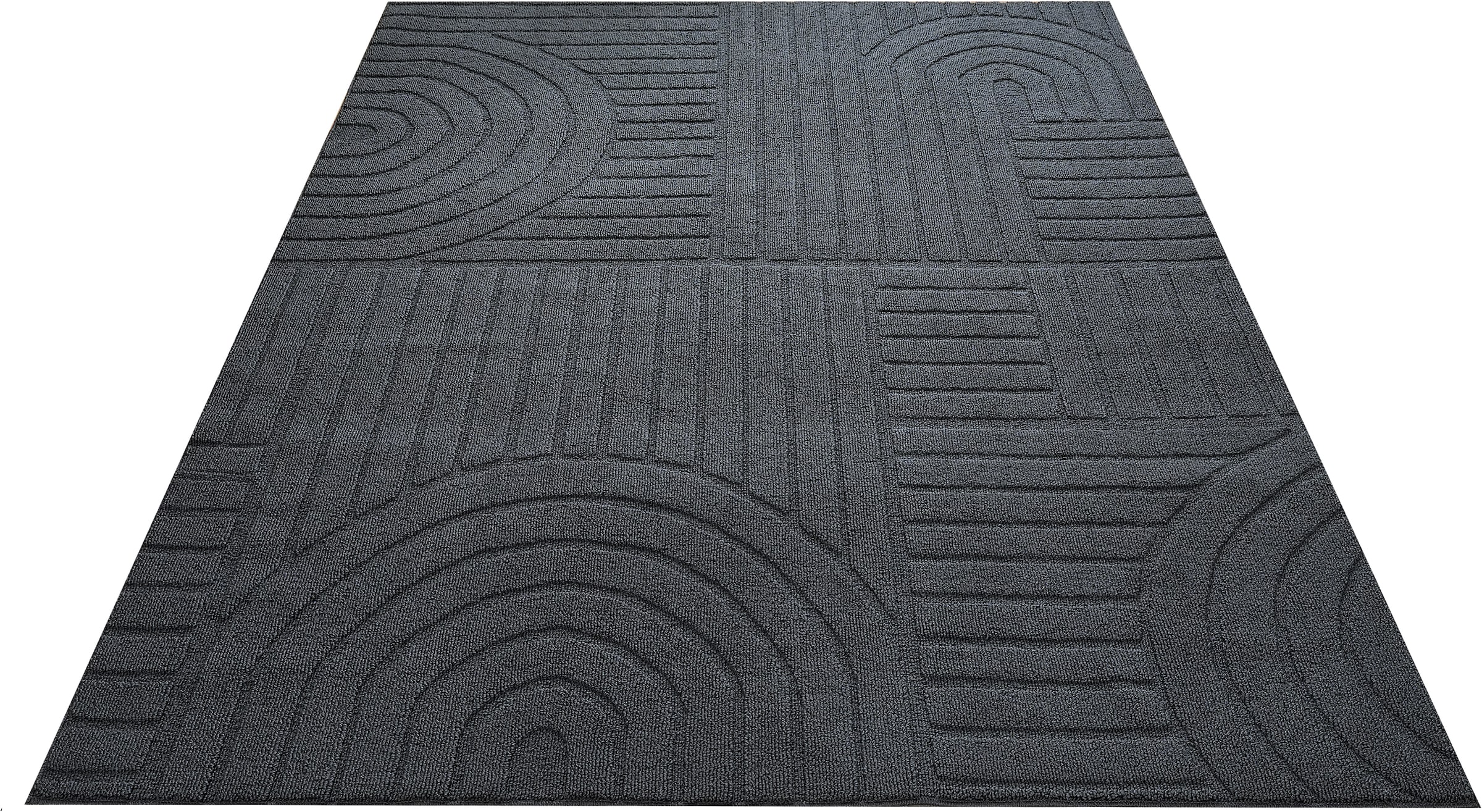 OTTO home »Neele, Boho-Design, Hoch-Tief, waschbar« rechteckig 12 mm Höhe 3D Optik, Skandinavisch, Designteppich, Wohnzimmer, Schlafzimmer