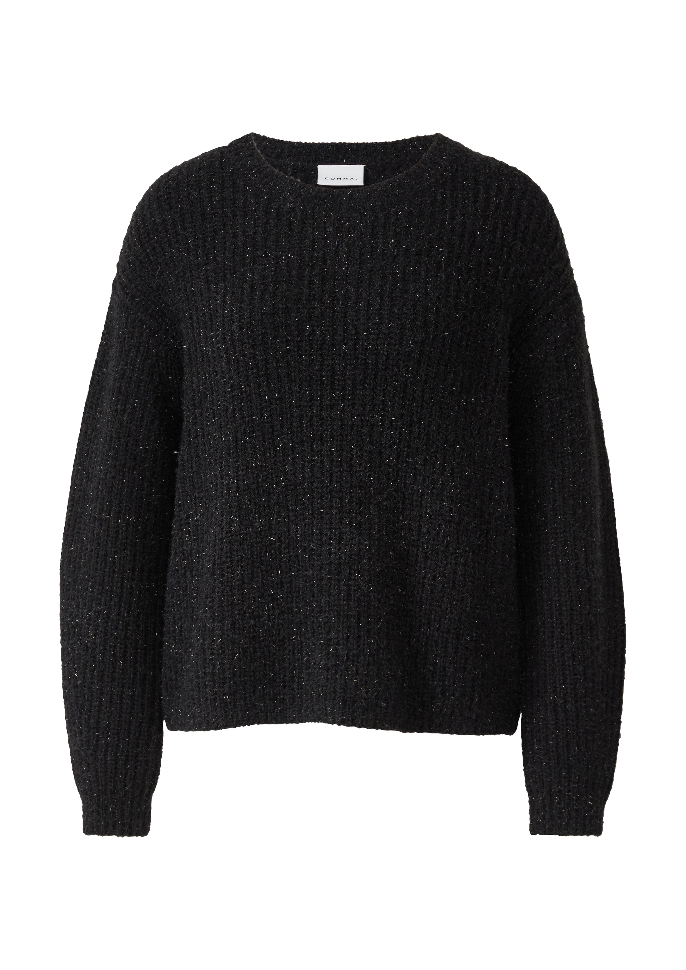 Comma Strickpullover mit Glitzerfäden