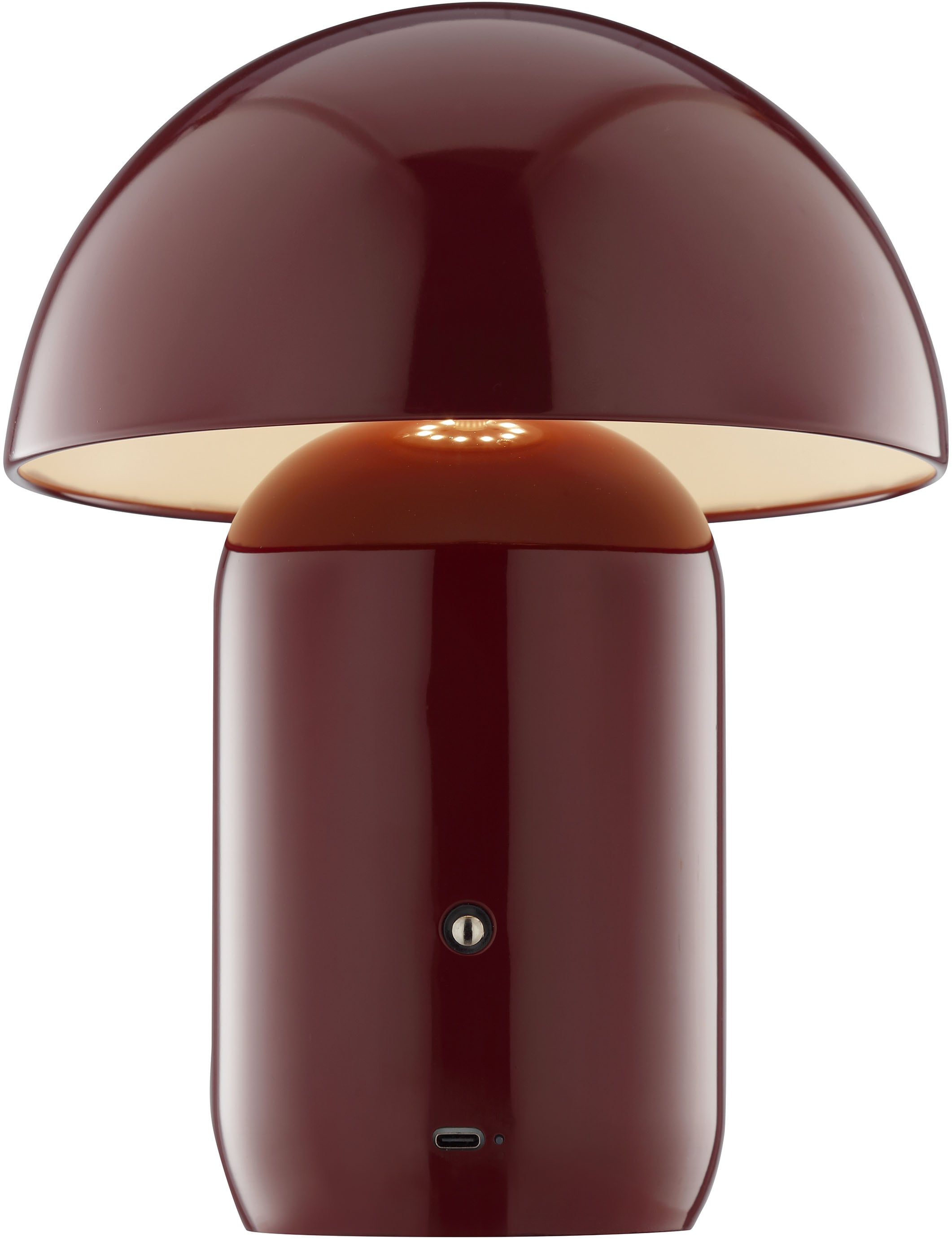 LeGer Home by Lena Gercke LED Tischleuchte »Galilea«, 1 flammig, Leuchtmittel LED-Modul | LED fest integriert, dimmbar, Ø 20 cm, Metall, Akku Tischlampe, Schalter mit Touchfunktion
