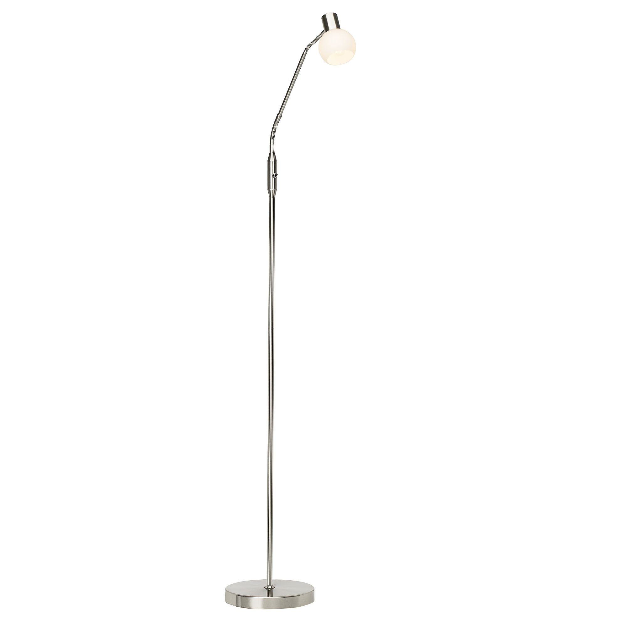 Brilliant LED Stehlampe »Philo«, 1 flammig-flammig, 140 cm Höhe, Ø Fuß 22,5 cm, 1 x 4W E14 inkl., Metall/Glas, eisen/weiß