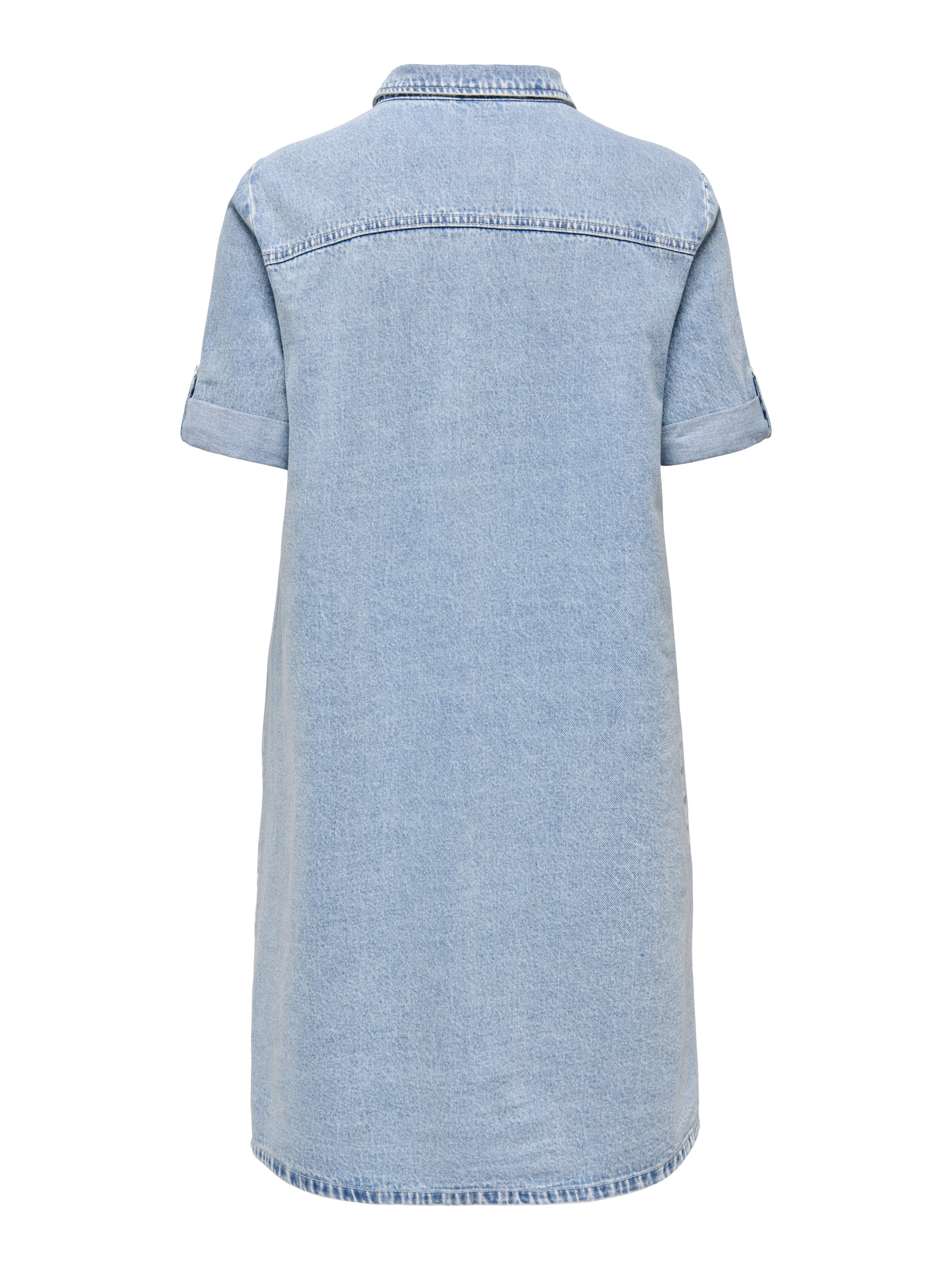 ONLY Jeanskleid »ONLLISA – Denimkleid mit Knopfleiste und Brusttaschen« Brusttaschen Baumwollmischung
