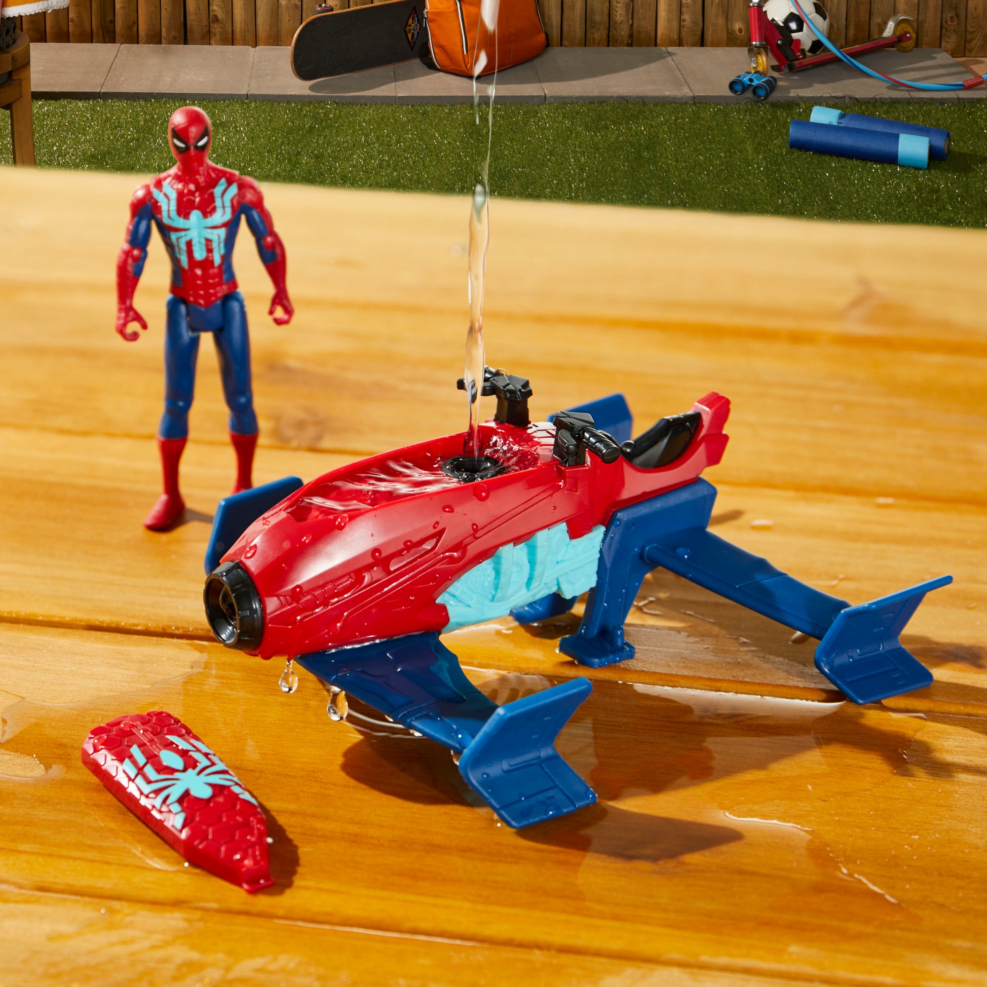 Hasbro Actionfigur »Marvel Spider-Man, Spider-Man Jet Splasher«, Spritzt Wasser