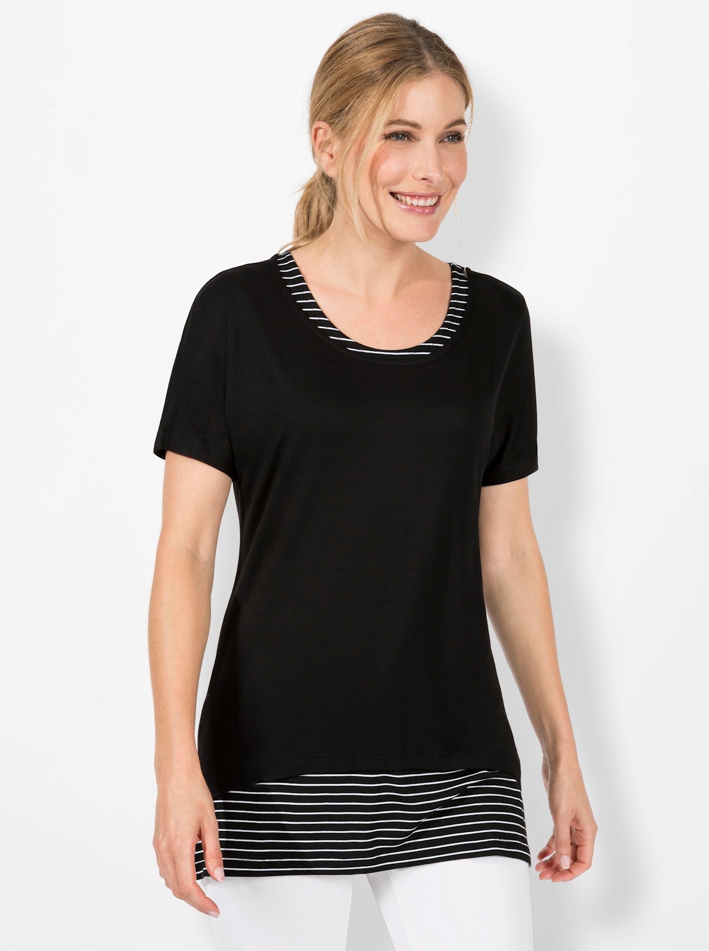 Casual Looks 2-in-1-Shirt »Shirt + Top«, (1 tlg.)
